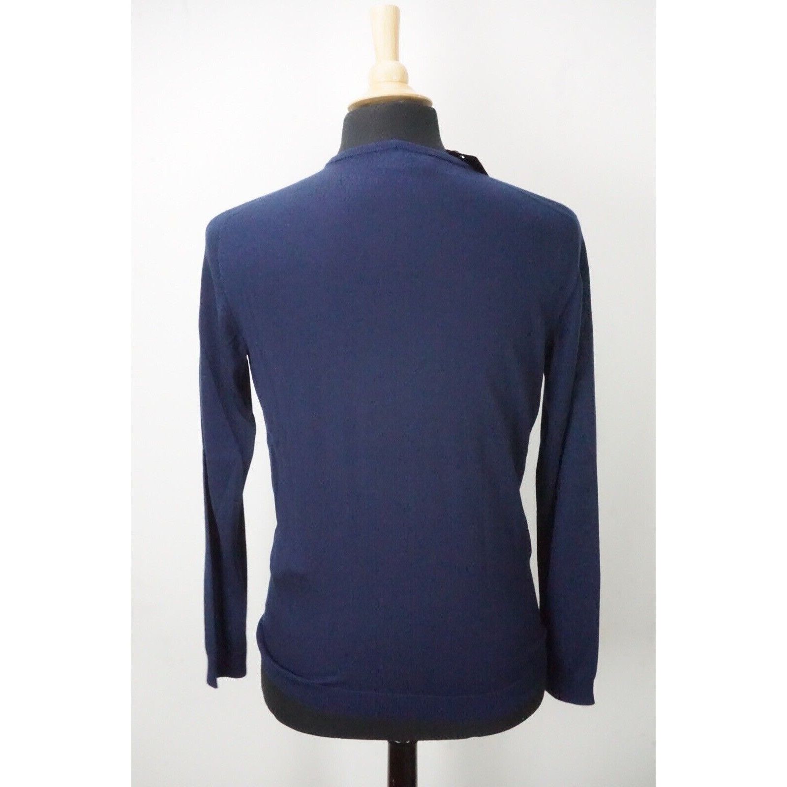 Giorgio Armani Giorgio Armani Black Label Blue 100% Pure Cashmere Woven Swe Size US M / EU 48-50 / 2 - 3 Thumbnail