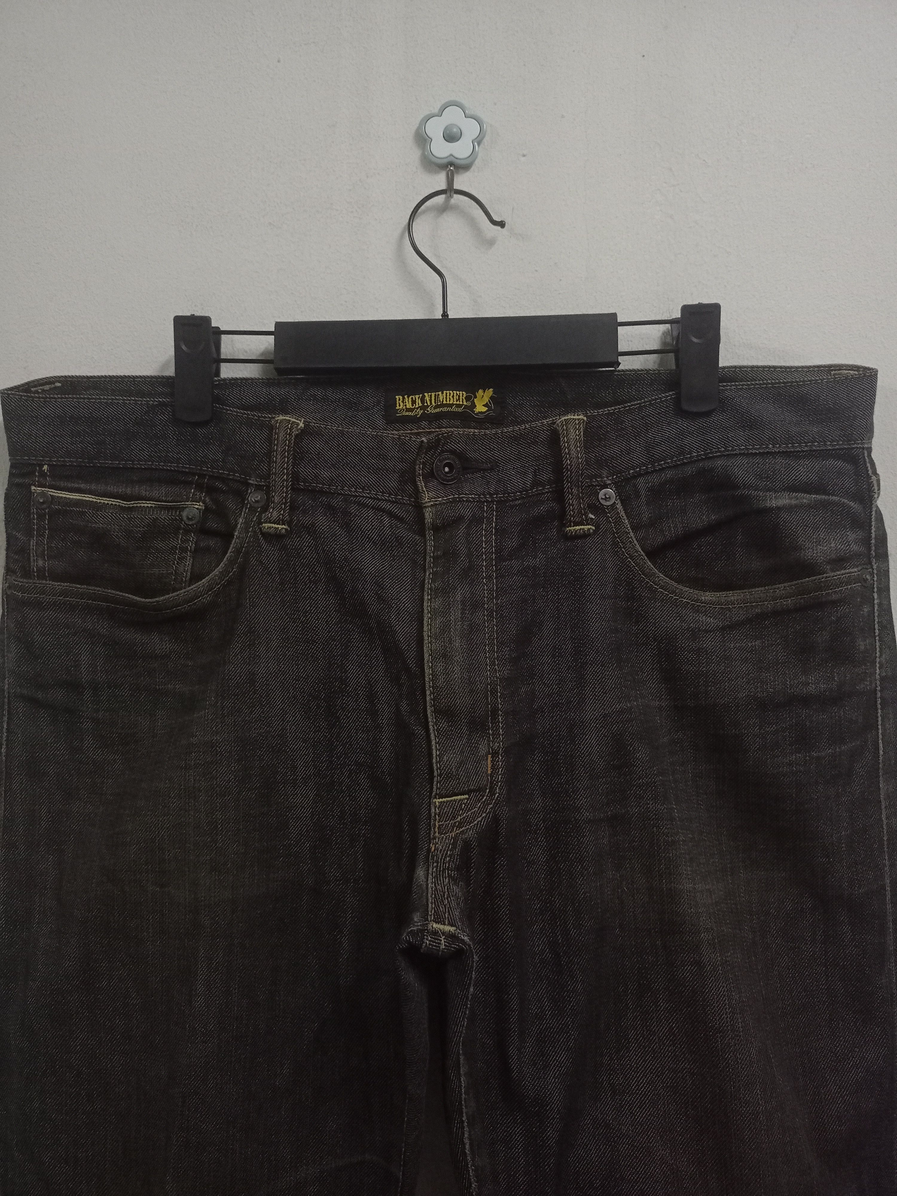 Japanese Brand Vintage Japanese Back Number Selvedge Loose Jeans Size US 37 - 4 Thumbnail
