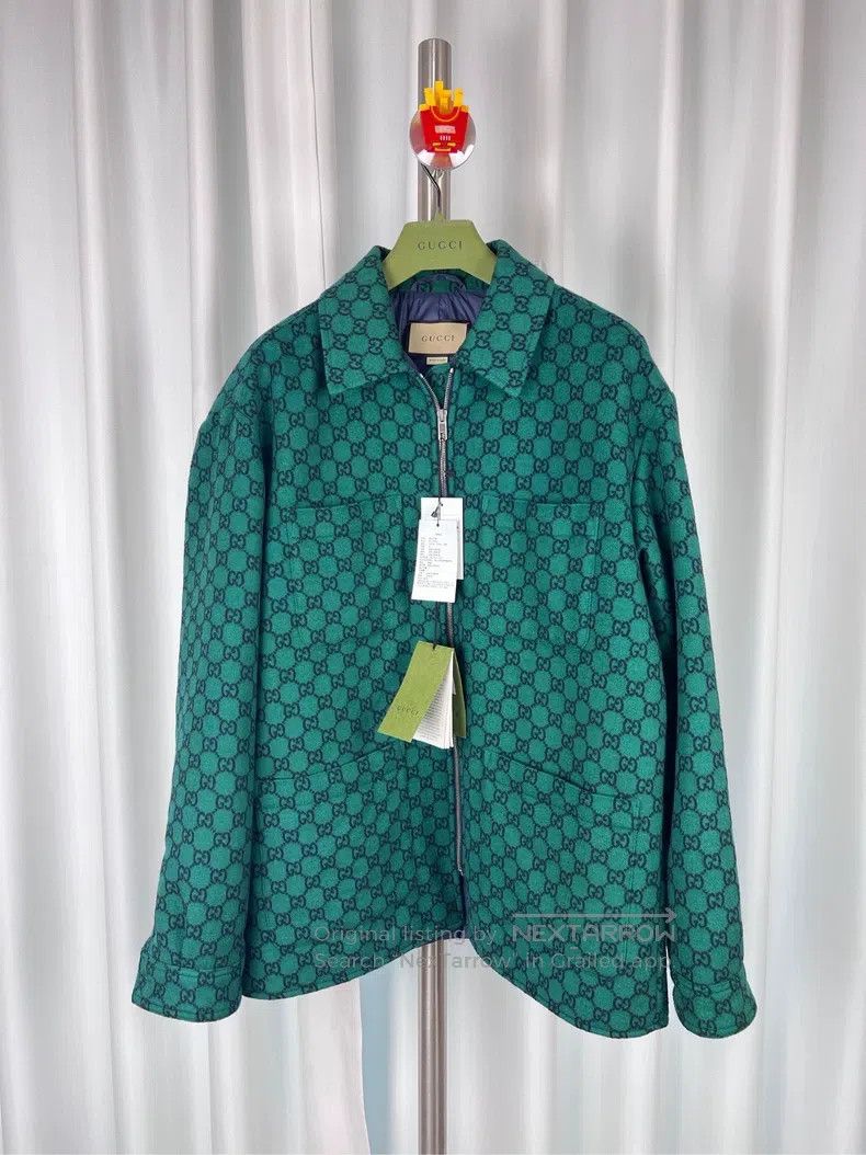 Gucci Gucci 24 new Logo full-print double G zipper pocket jacket Size US L / EU 52-54 / 3 - 1 Thumbnail