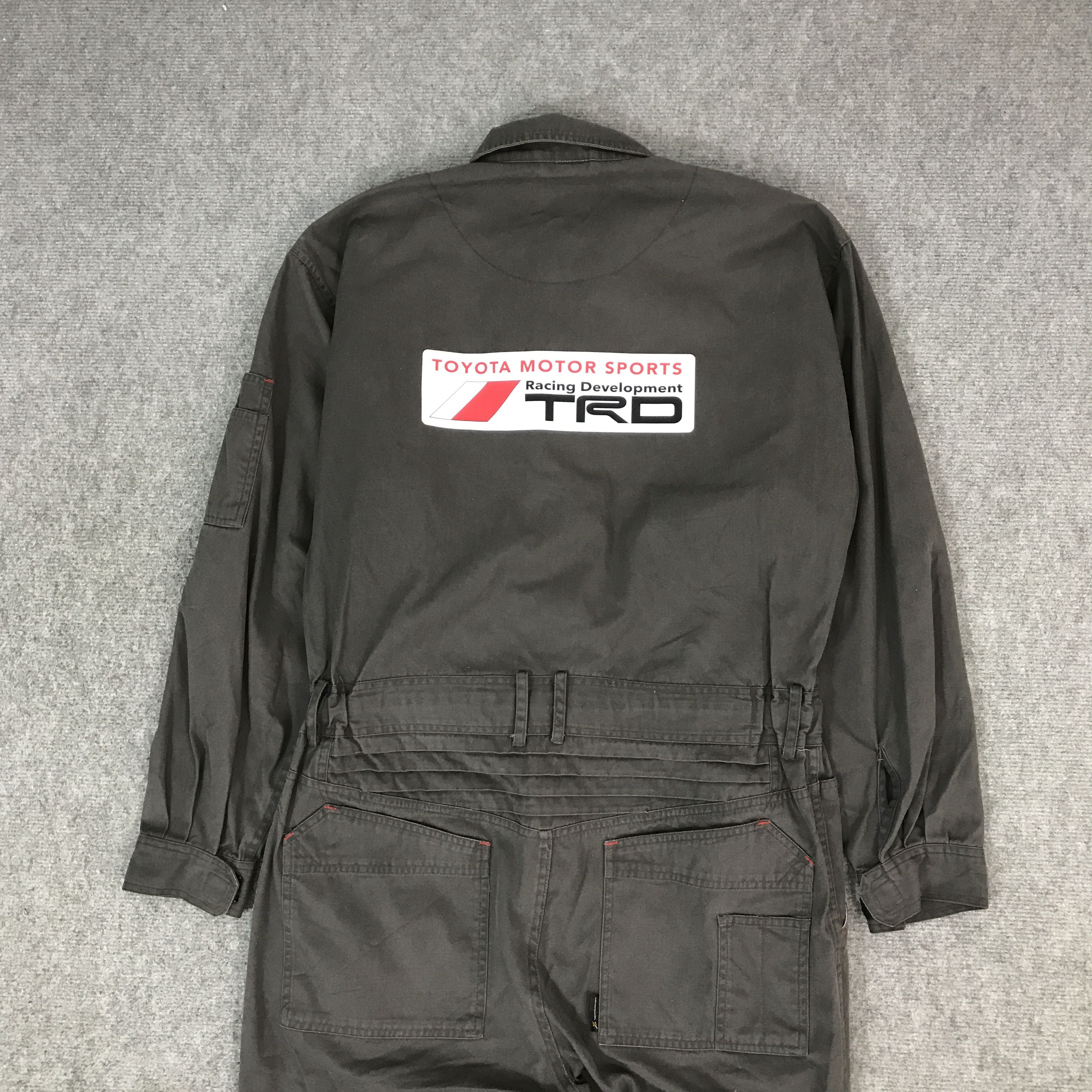 Japanese Brand VINTAGE TOYOTA TRD RACING MOTORSPORT COVERALL JACKET Size US L / EU 52-54 / 3 - 5 Thumbnail