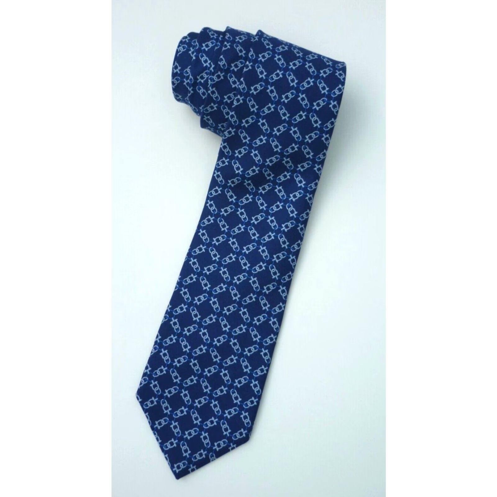 Brooks Brothers Brooks Brothers Makers and Merchants Silk Tie Men’s Geometric Printed in Italy Made in USA Silk Tie Blue 61" Long 3.25" Wide Mens Size ONE SIZE - 4 Thumbnail