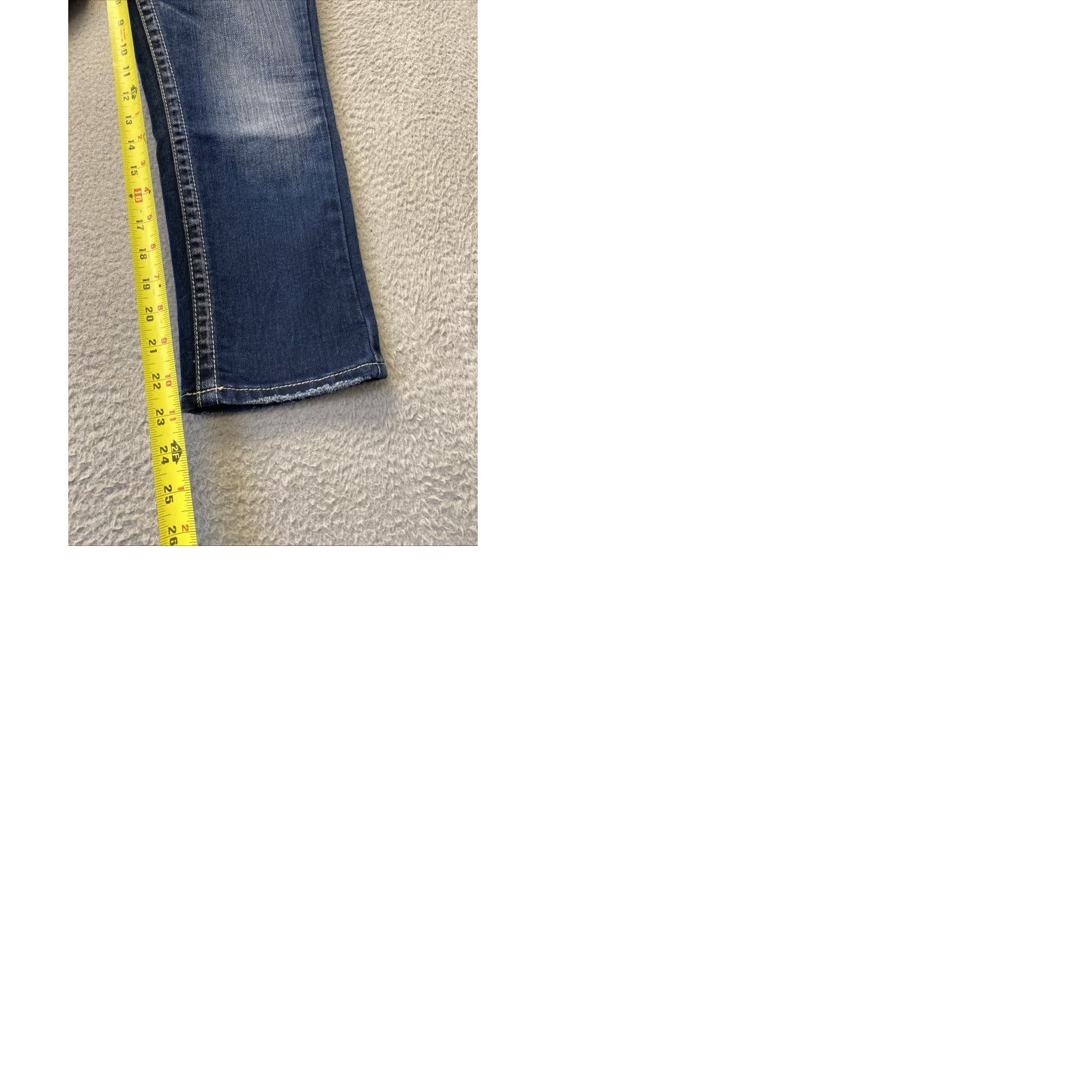 Silver Jeans Co. Silver Jeans Jeans Women Capri Dark Denim 28x23 Aiko Regular Mid 5-Pocket Belt Loops Stretch Blue Size 28" / US 6 / IT 42 - 10 Thumbnail