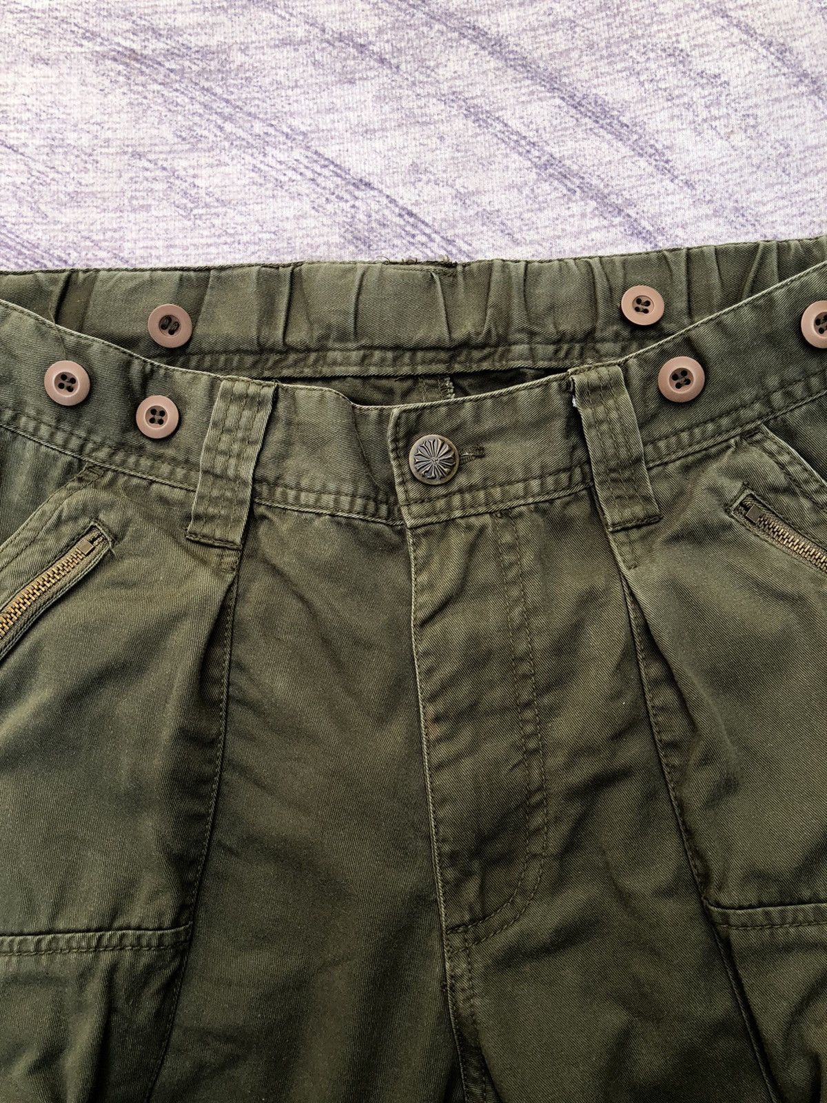 Vintage Green 🇯🇵 Multi-Pocket Tactical Cargo Pants 8 Pocket Size US 32 / EU 48 - 9 Thumbnail