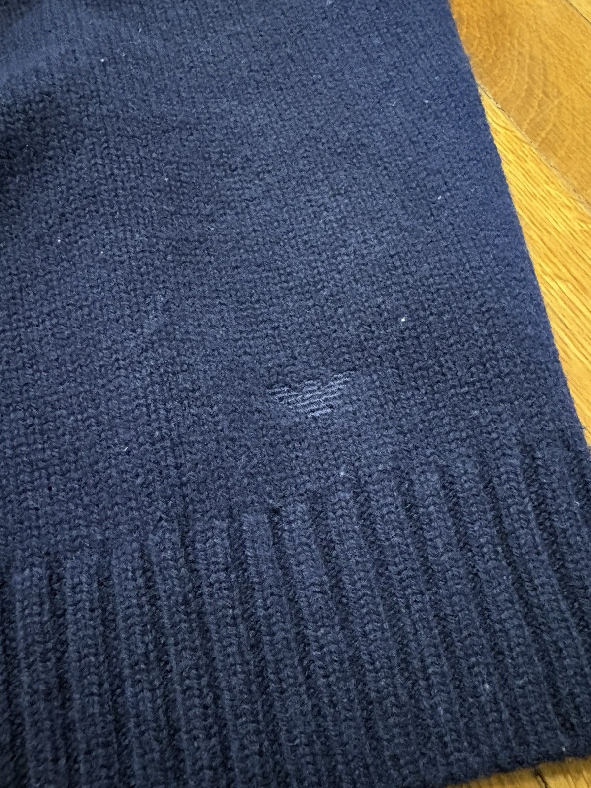 Armani Emporio Armani patterned navy sweater Size US L / EU 52-54 / 3 - 7 Thumbnail