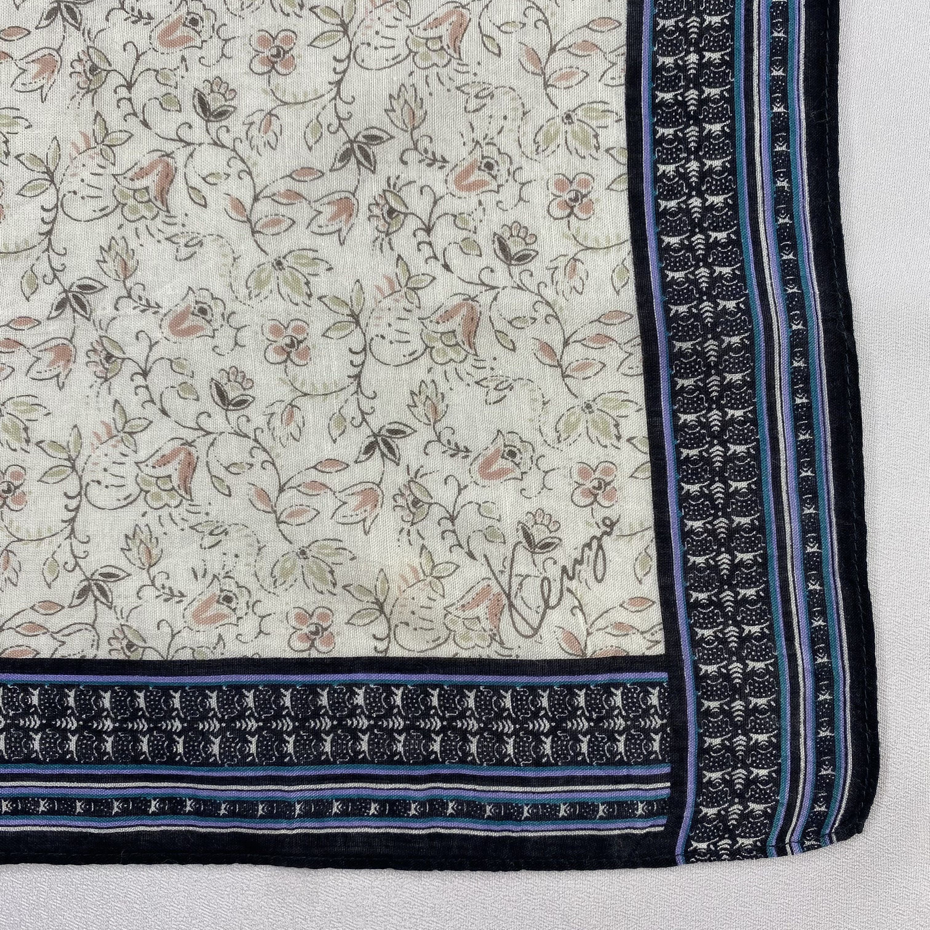 Kenzo × Vintage Kenzo Handkerchief / Neckerchief / Bandana-P1611 Size ONE SIZE - 3 Thumbnail