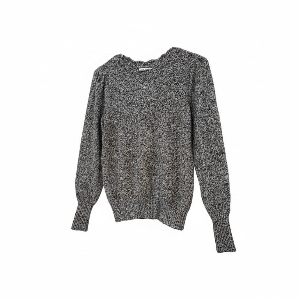 Loft LOFT Marled Knit Sweater Women’s Medium 8-10 Gray Crew Neck Size M / US 6-8 / IT 42-44 - 1 Thumbnail