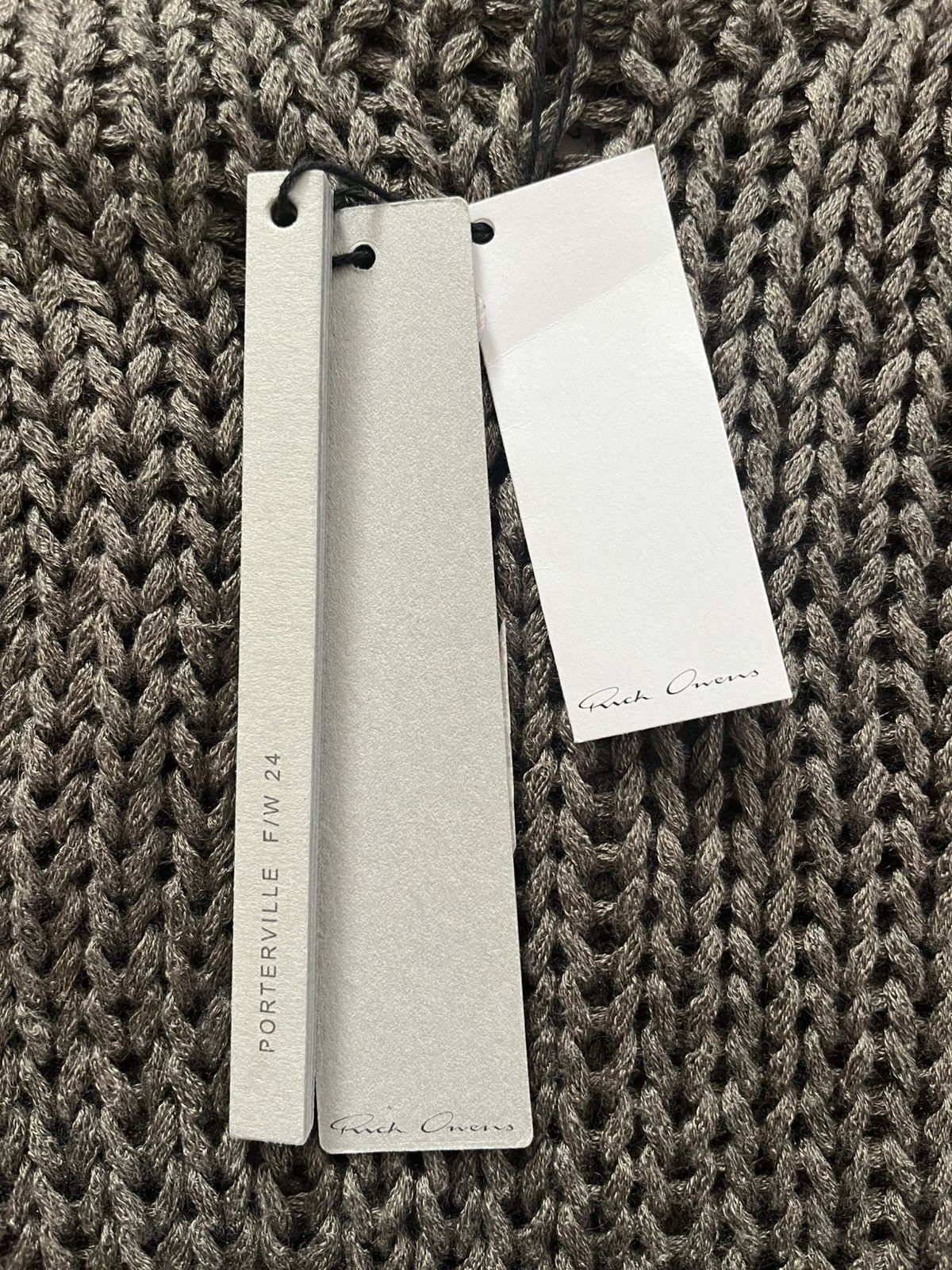 Rick Owens Rick Owens Las Palmas Open Knit Chunky Cashmere Sweater Dust Size US L / EU 52-54 / 3 - 4 Thumbnail