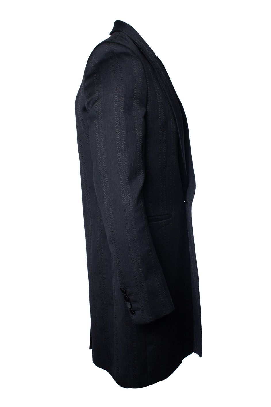 Saint Laurent Paris Saint Laurent, Long jacquard woven blazer Size 50R - 4 Thumbnail