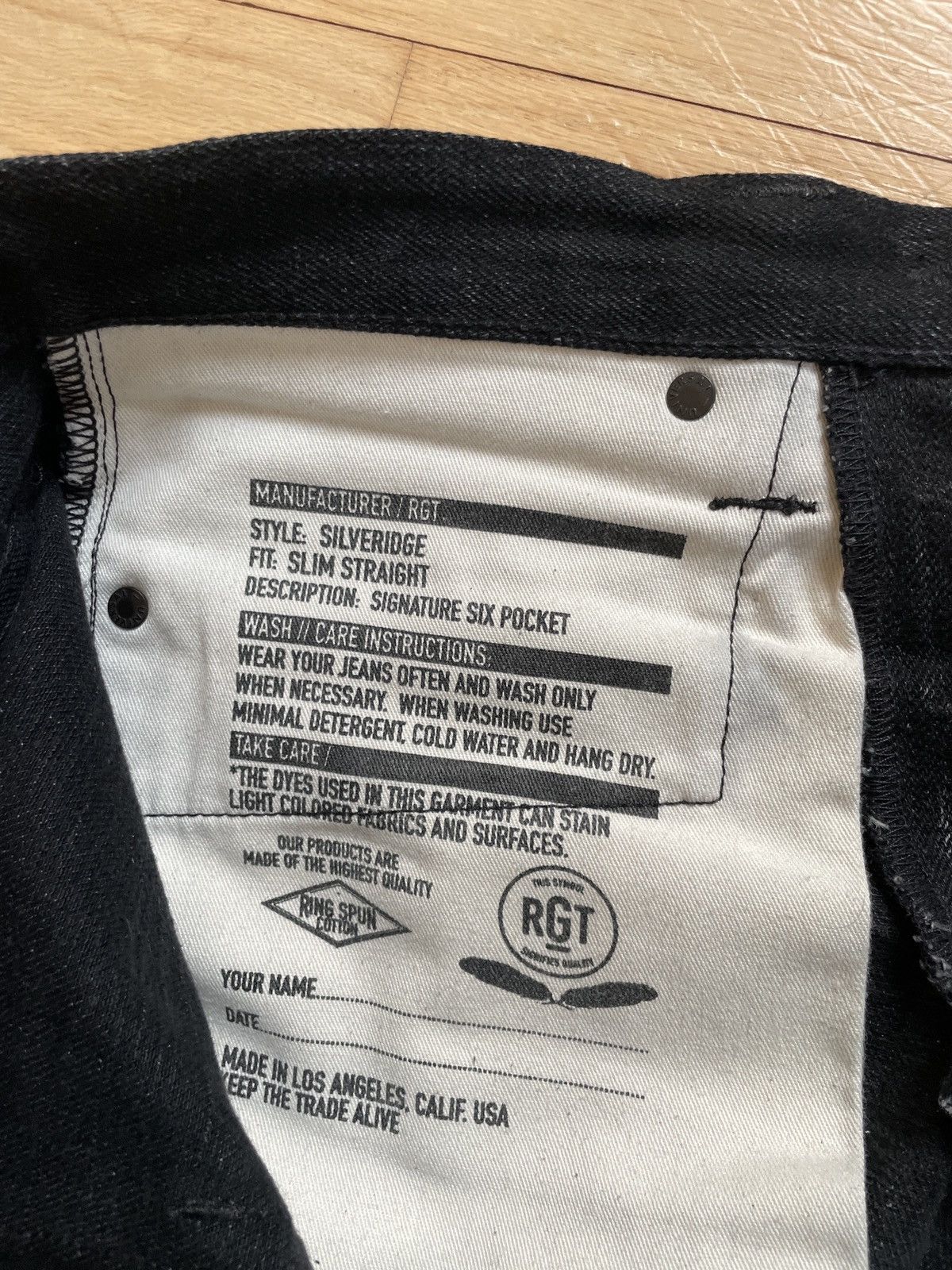 Rogue Territory Rogue Territory Silveridge Cryptic Stealth Denim Size US 29 - 3 Thumbnail