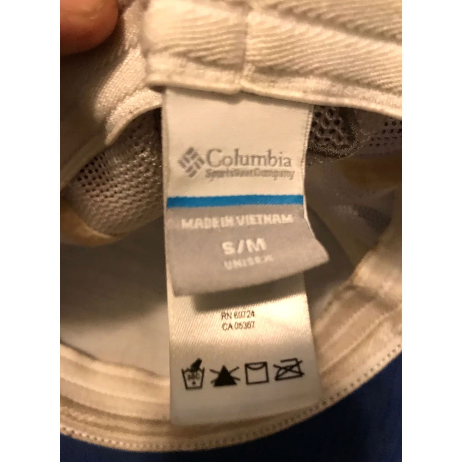Vintage Columbia Hat Baseball Cap Men S Blue White PFG Lightweight Mesh Solid Casual Cap Size ONE SIZE - 3 Thumbnail