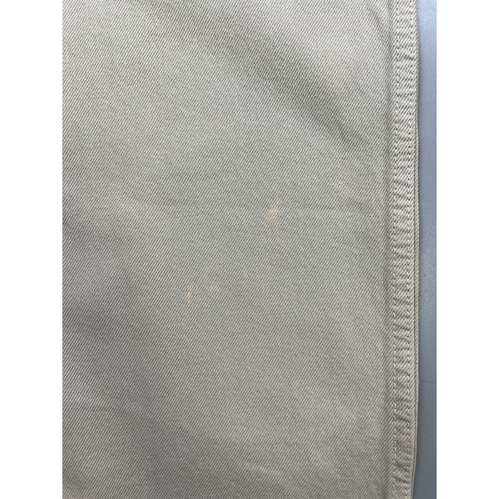 Levi's Levi’s 501 Made In USA Beige Denim Jeans Pants (Y0894) Size US 36 / EU 52 - 3 Thumbnail