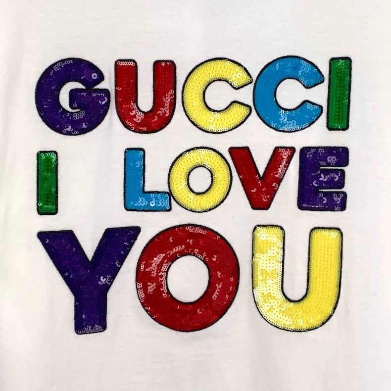 Gucci Gucci Beige letter sequin cotton short-sleeved T-shirt 2505 Size US M / EU 48-50 / 2 - 4 Thumbnail