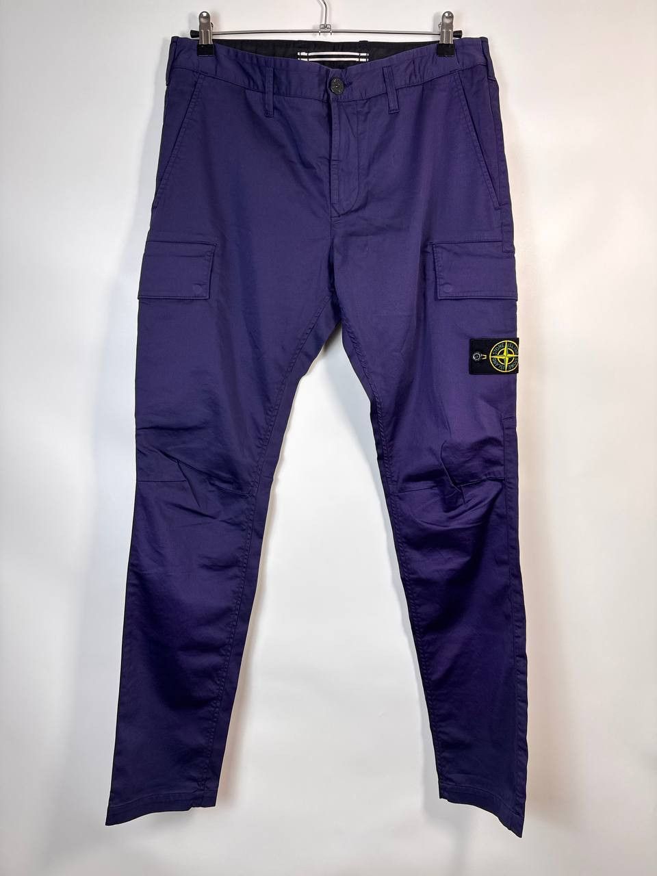 Stone Island STONE ISLAND PANTS PURPLE CARGO SKINNY FIT TROUSERS W32 Size US 32 / EU 48 - 1 Thumbnail