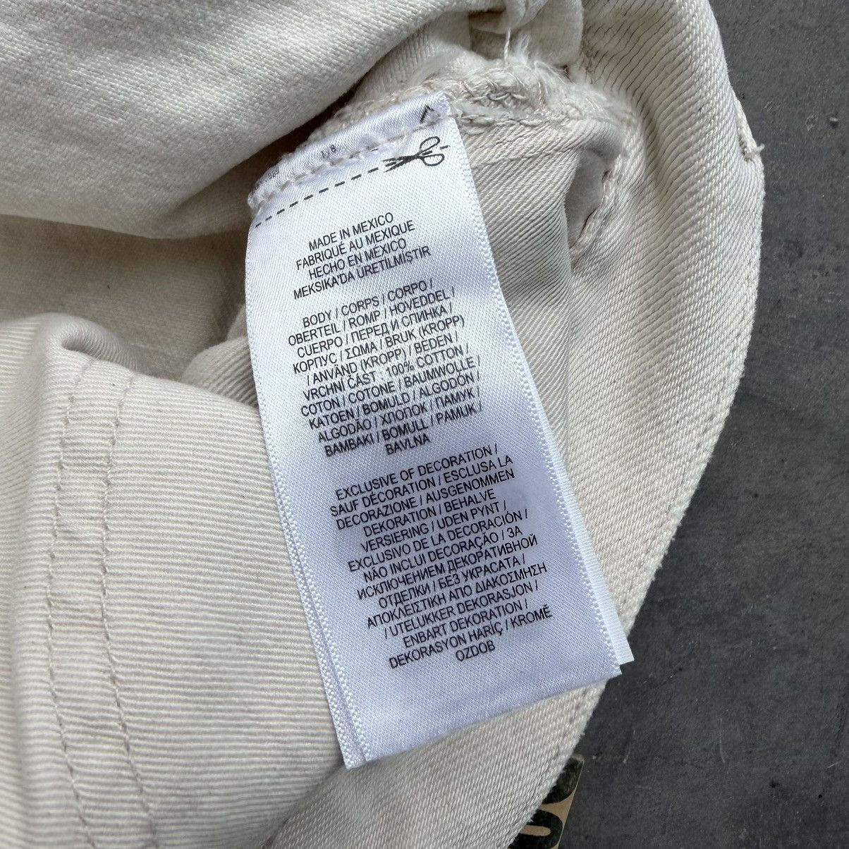 RRL Ralph Lauren RRL RALPH LAUREN HIGH SLIM REPAIRED NATURAL JEANS 33x30 NWT Size US 33 - 5 Thumbnail