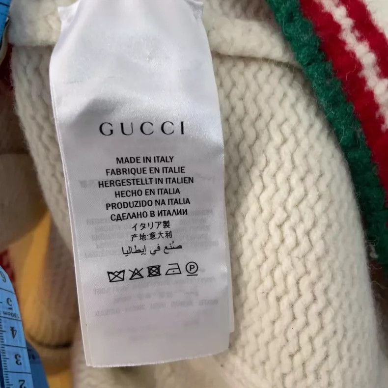 Gucci Gucci Classic double-sleeved beige sweater 2501-Nextarrow Size US XL / EU 56 / 4 - 4 Thumbnail