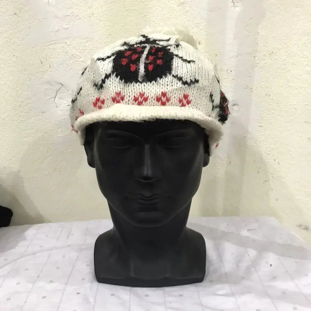Japanese Brand × Vintage Japanese Brand Big Logo Beanie Hat Size ONE SIZE - 3 Thumbnail