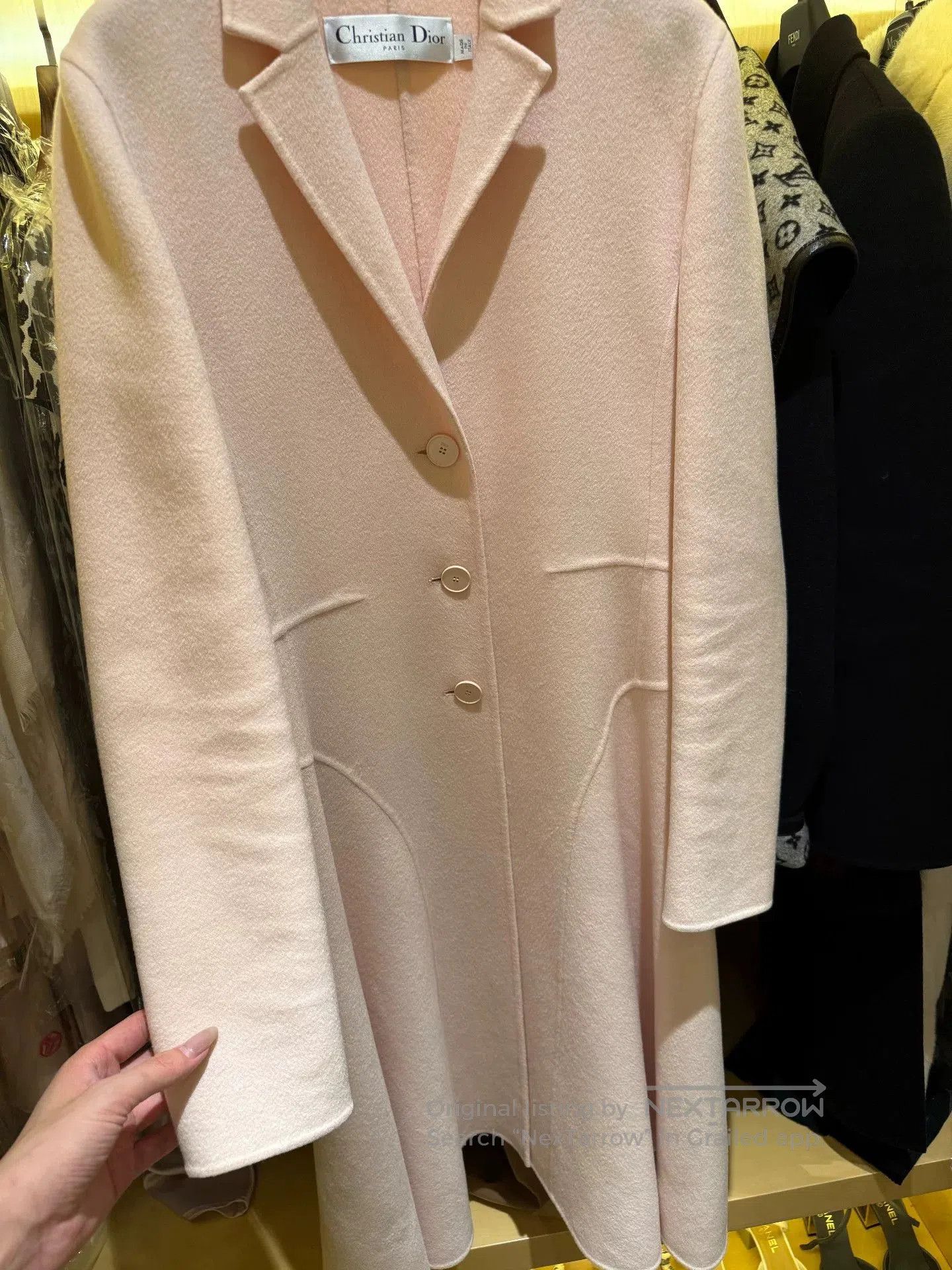 Dior dior pink cashmere coat size 38. Size US M / EU 48-50 / 2 - 4 Thumbnail