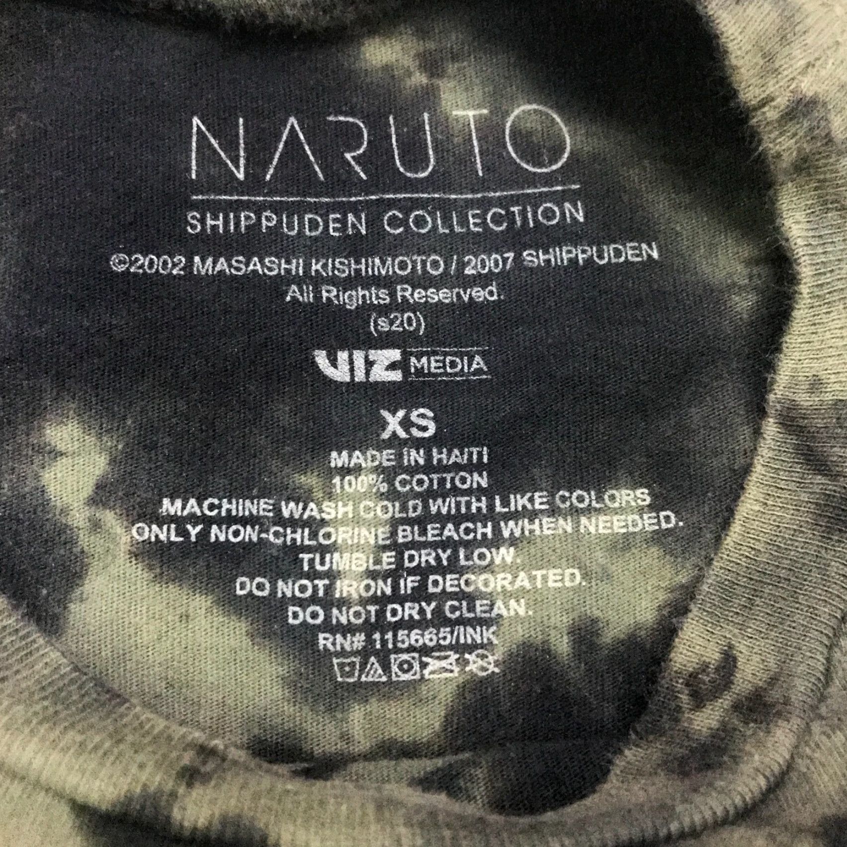 Vintage VINTAGE Naruto Kakashi Hatake Shirt Marvel Logo Short Sleeve Crew Neck Adult Extra Small Green Tie-Dye Graphic Print 90s Theme Mens Size US M / EU 48-50 / 2 - 4 Thumbnail