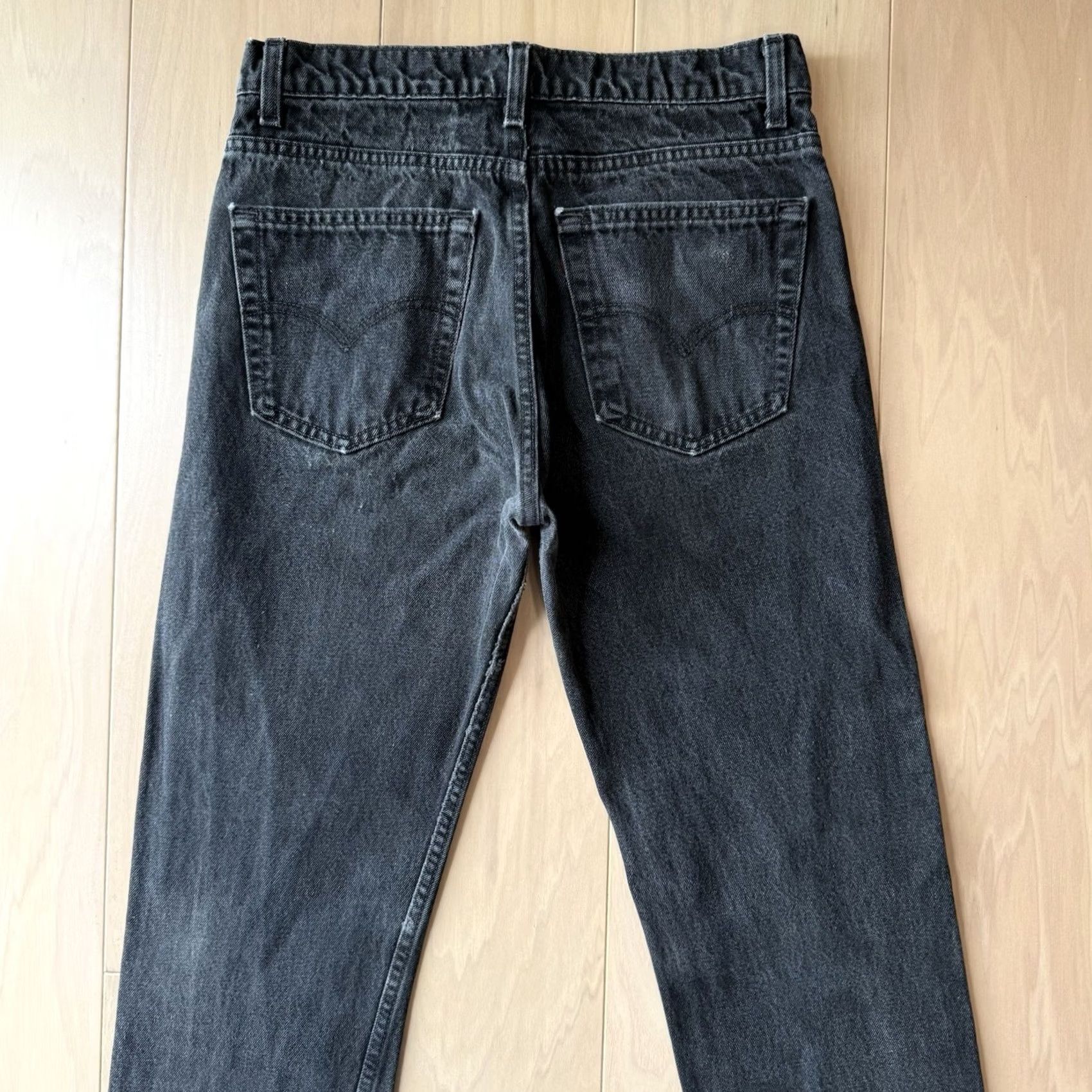 Levi's VINTAGE Levis 505 Jeans 32 Black 90s Workwear Light Wash Straight Leg Zip Fly Mens Jeans Size US 32 / EU 48 - 7 Thumbnail