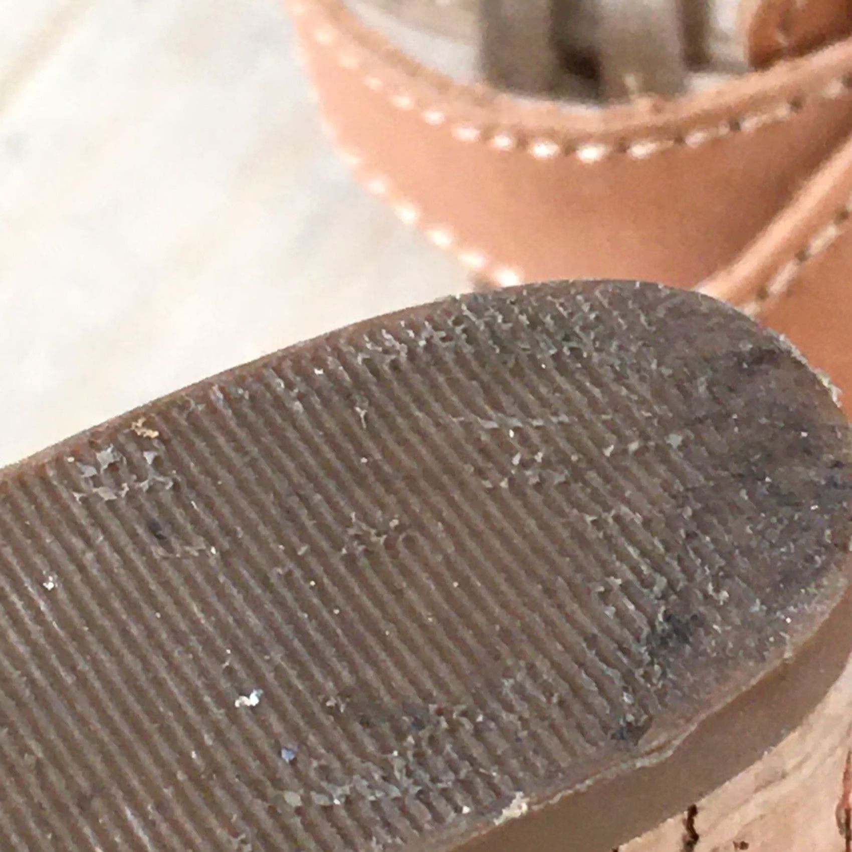 Guess Guess Heels Womens 10 M Wglair Wedge Platform Cork Brown Leather Buckle Strap Shoes Size US 10 / IT 40 - 6 Thumbnail