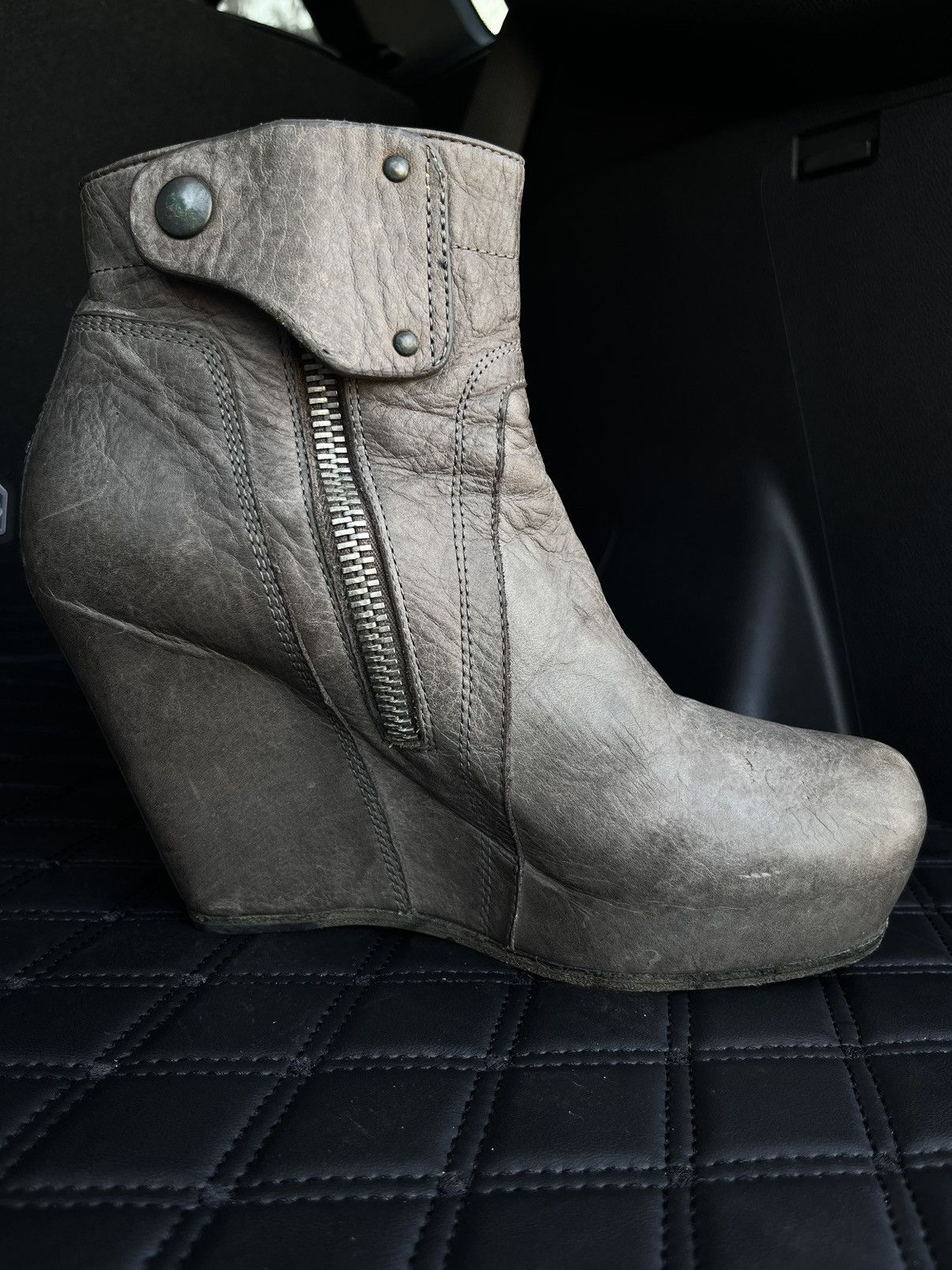Rick Owens Rick Owens Wedge Ankle Boots Size US 8 / IT 38 - 6 Thumbnail