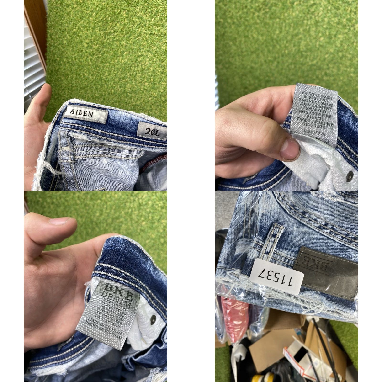 Vintage Vintage Buckle BKE Jeans Mens 26L Aiden Straight Leg Mid Rise Distressed Light Wash Denim 3D Y2K band hip hop rock retro 2000s USA Logo Mens Jeans Size US 26 / EU 42 - 9 Thumbnail