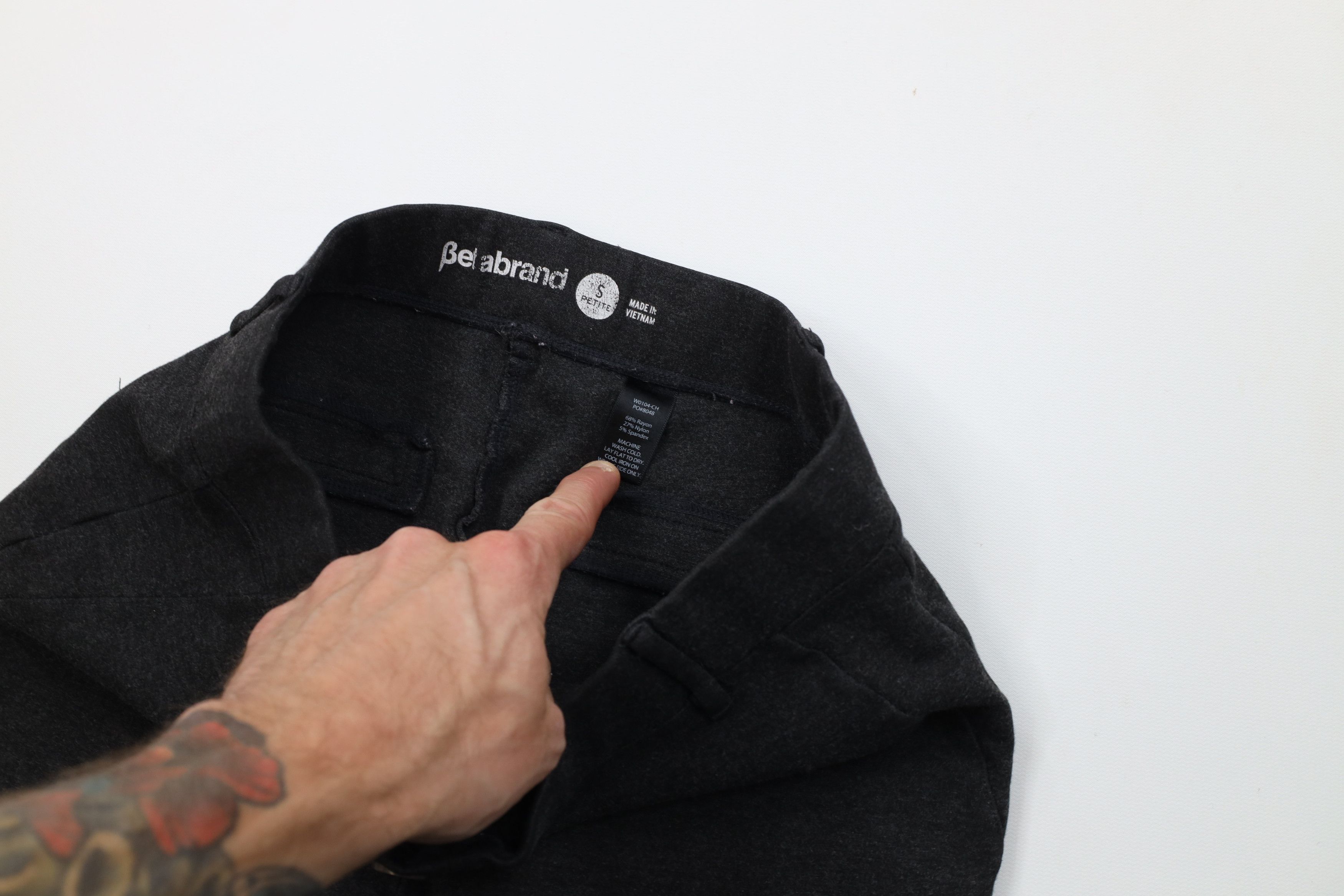 Betabrand Betabrand Classic Dress Pant Yoga Pants Charcoal Gray Size 26" / US 2 / IT 38 - 6 Thumbnail