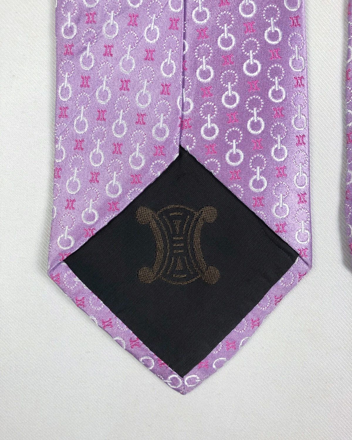Celine Rare Celine Monogram Silk Tie Made in Italy Size ONE SIZE - 5 Thumbnail