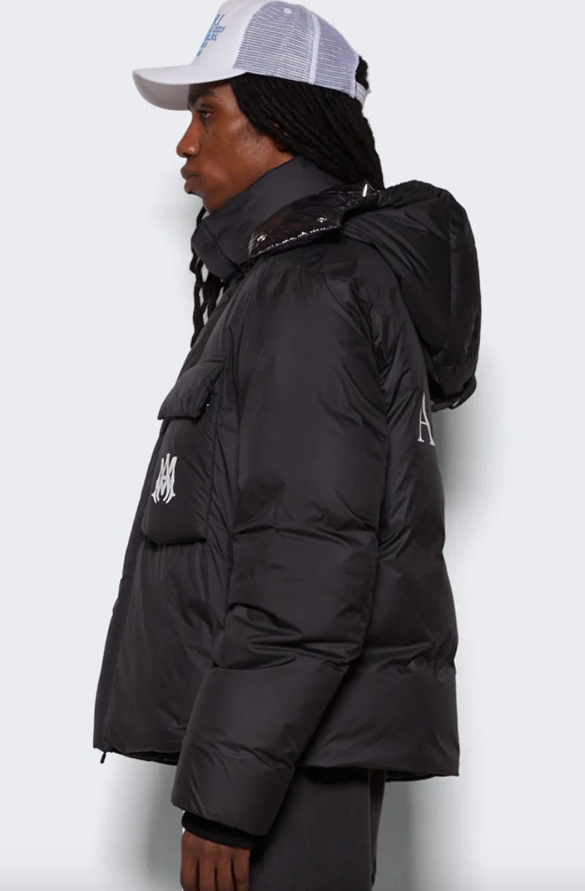 Amiri o1w1db10125 Hooded Down Puffer Jacket in Black Size US L / EU 52-54 / 3 - 3 Thumbnail