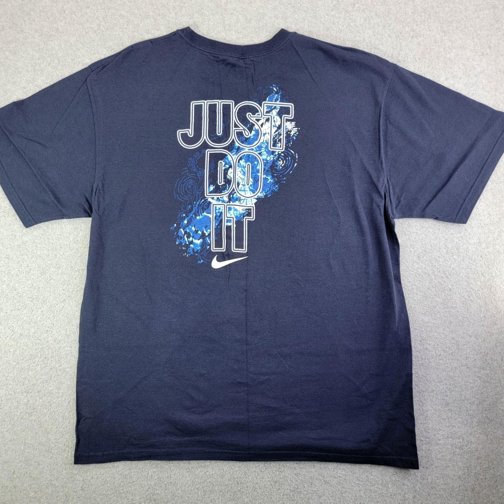 Nike Nike Shirt Mens XL Blue Just Do It Graphic Tee Crewneck Short Sleeve Size US XL / EU 56 / 4 - 4 Thumbnail