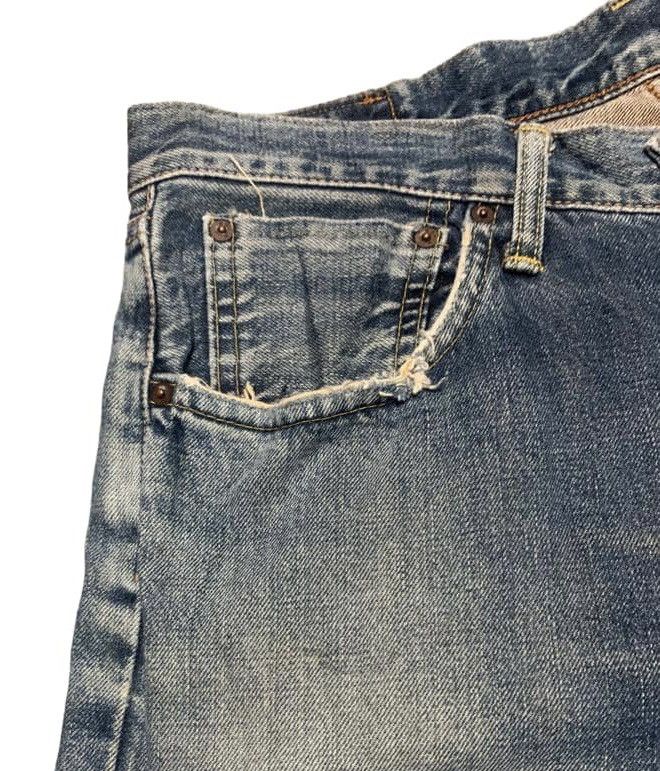 Edwin Vintage Edwin 505 Selvedge Straight Leg Jeans Distressed Size US 32 / EU 48 - 6 Thumbnail
