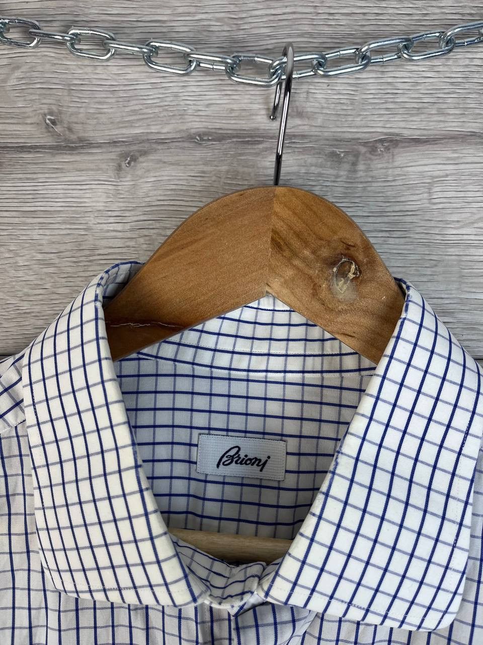 Other Men’s Button-down shirt Brioni made in Italy cotton Size US L / EU 52-54 / 3 - 6 Thumbnail