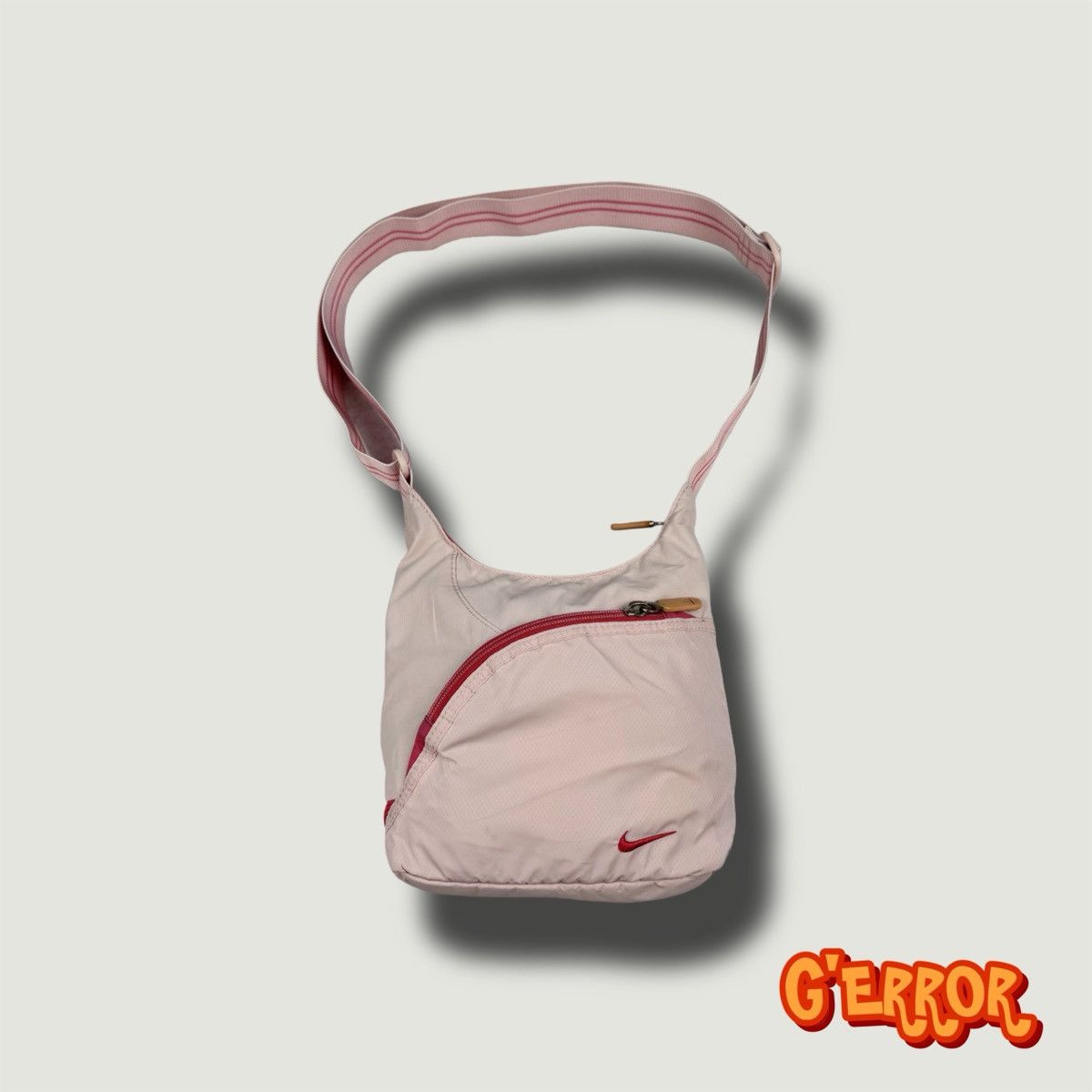 00S Nike Vintage Mini Swoosh Pink Drill Bag Crossbody Y2K, Men's