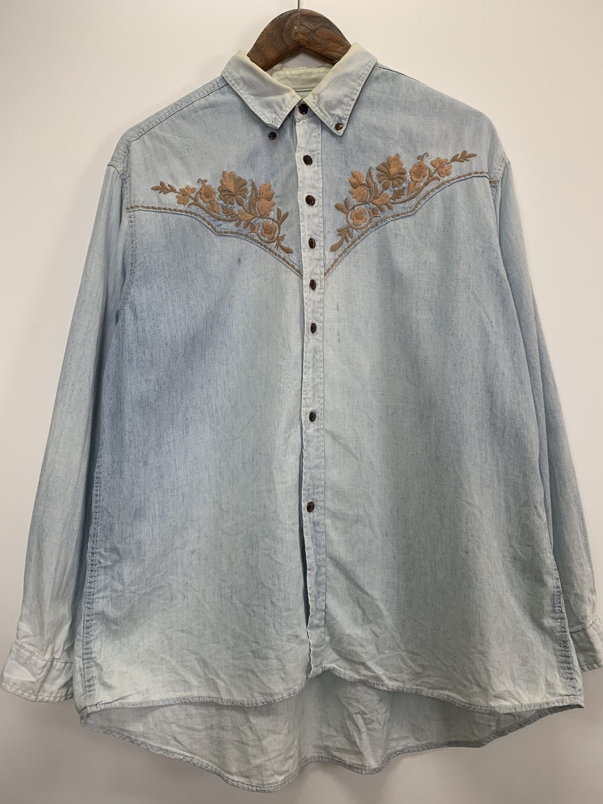 Japanese Brand × Vintage Vintage Jean-cox Denim Button Ups Size US L / EU 52-54 / 3 - 2 Thumbnail