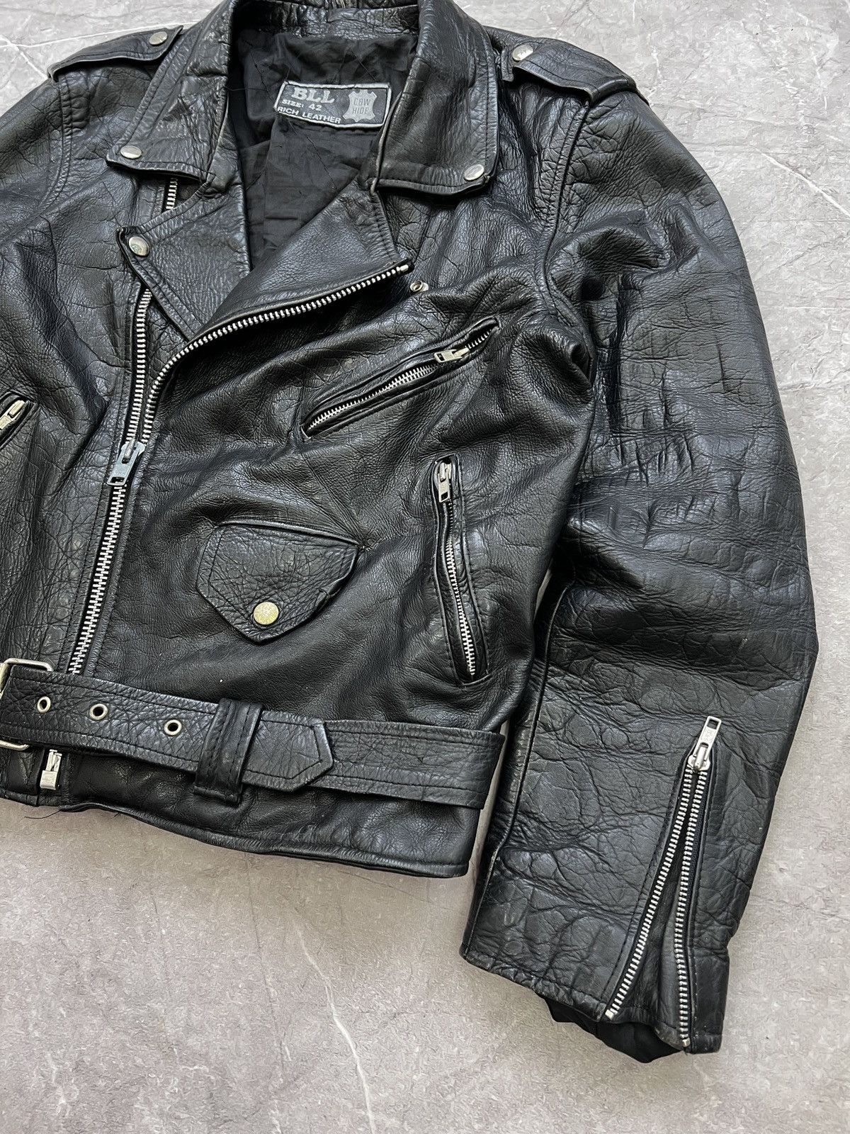 Harley Davidson Leather biker opium 90s leather jacket man western Size US M / EU 48-50 / 2 - 5 Thumbnail