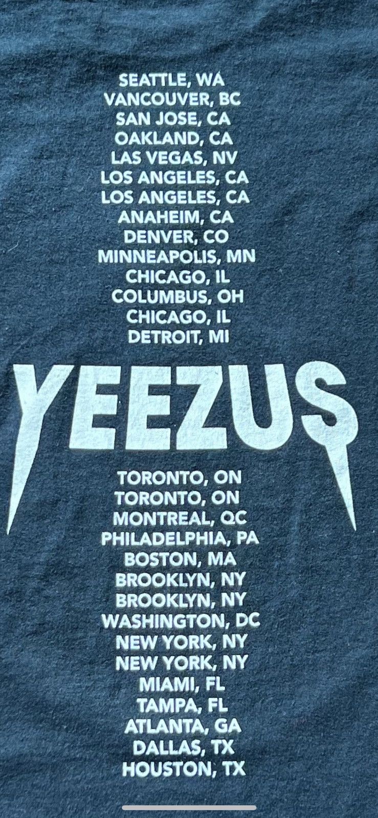 Yeezy Yeezus Tour Shirt Size US L / EU 52-54 / 3 - 8 Thumbnail
