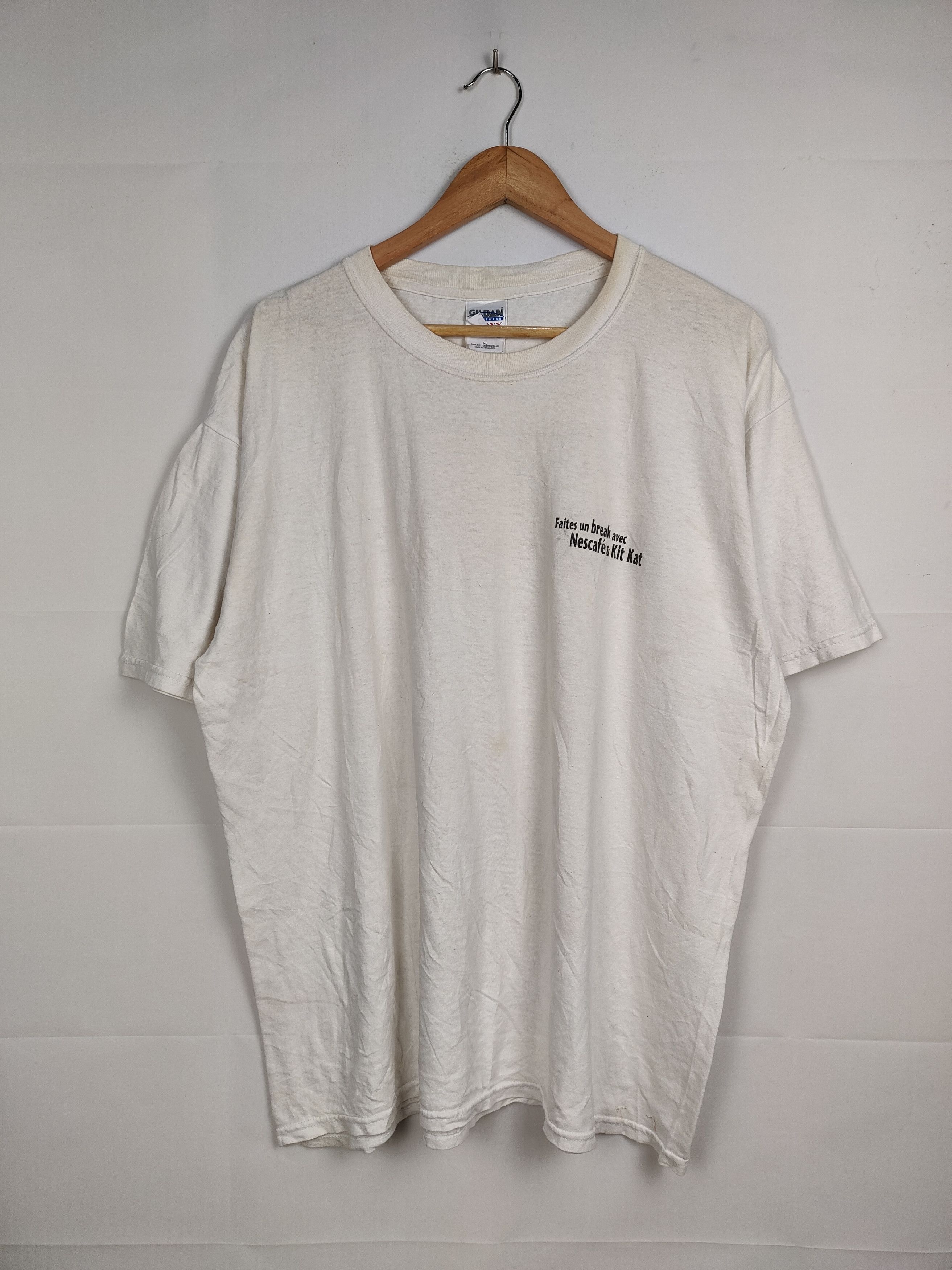 Vintage Vintage 90s Nescafe Kitkat Shirt Size US XL / EU 56 / 4 - 3 Thumbnail