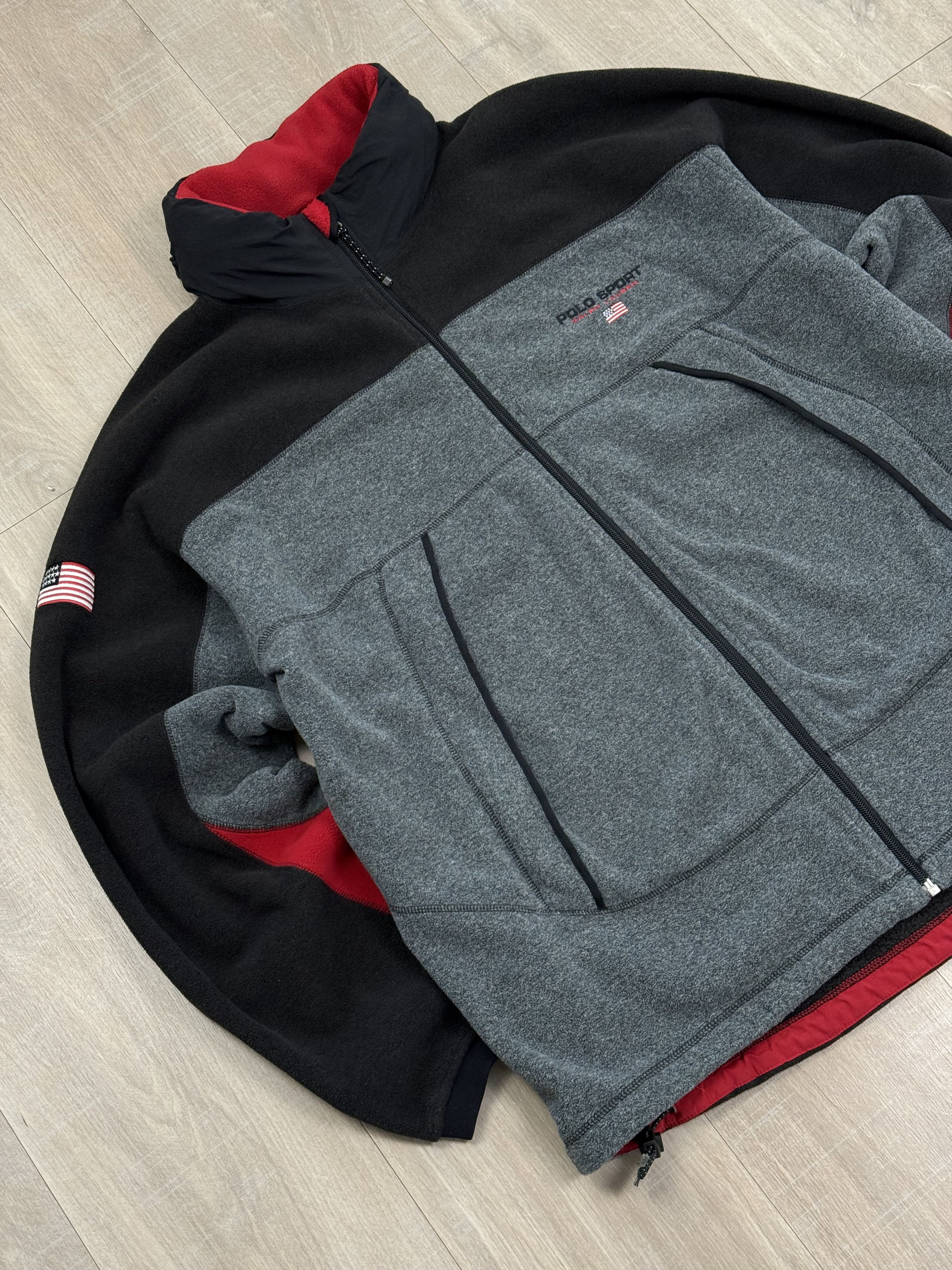 Polo Ralph Lauren Vintage Polo Sport Ralph Lauren Zip Polartec Flecce Jacket Size US XL / EU 56 / 4 - 3 Thumbnail