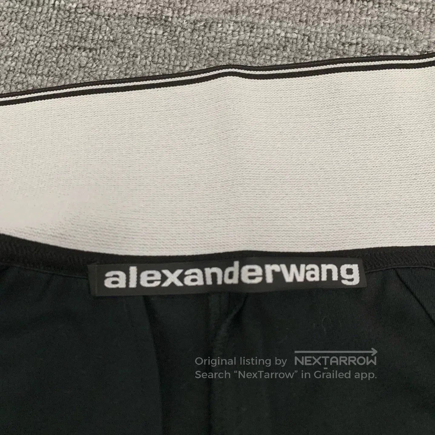 Alexander Wang Alexander Wang High-Waisted Logo Print Shorts. Size 22" - 6 Thumbnail