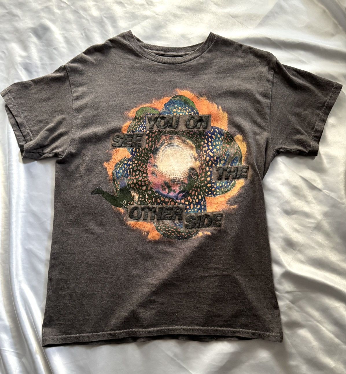 Travis Scott Cactus jack by Travis Scott flower portal tee grey Size S / US 4 / IT 40 - 1 Thumbnail