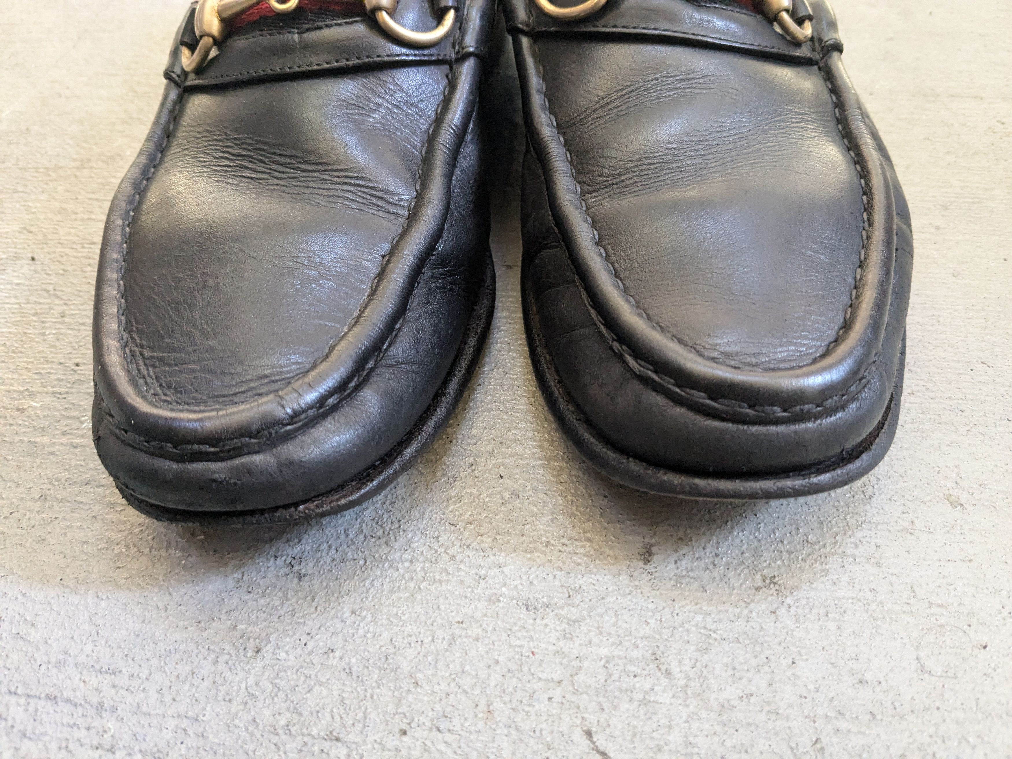 Gucci Gucci Jordaan Horsebit Loafers Black 10 Leather Mules Size US 10 / EU 43 - 4 Thumbnail