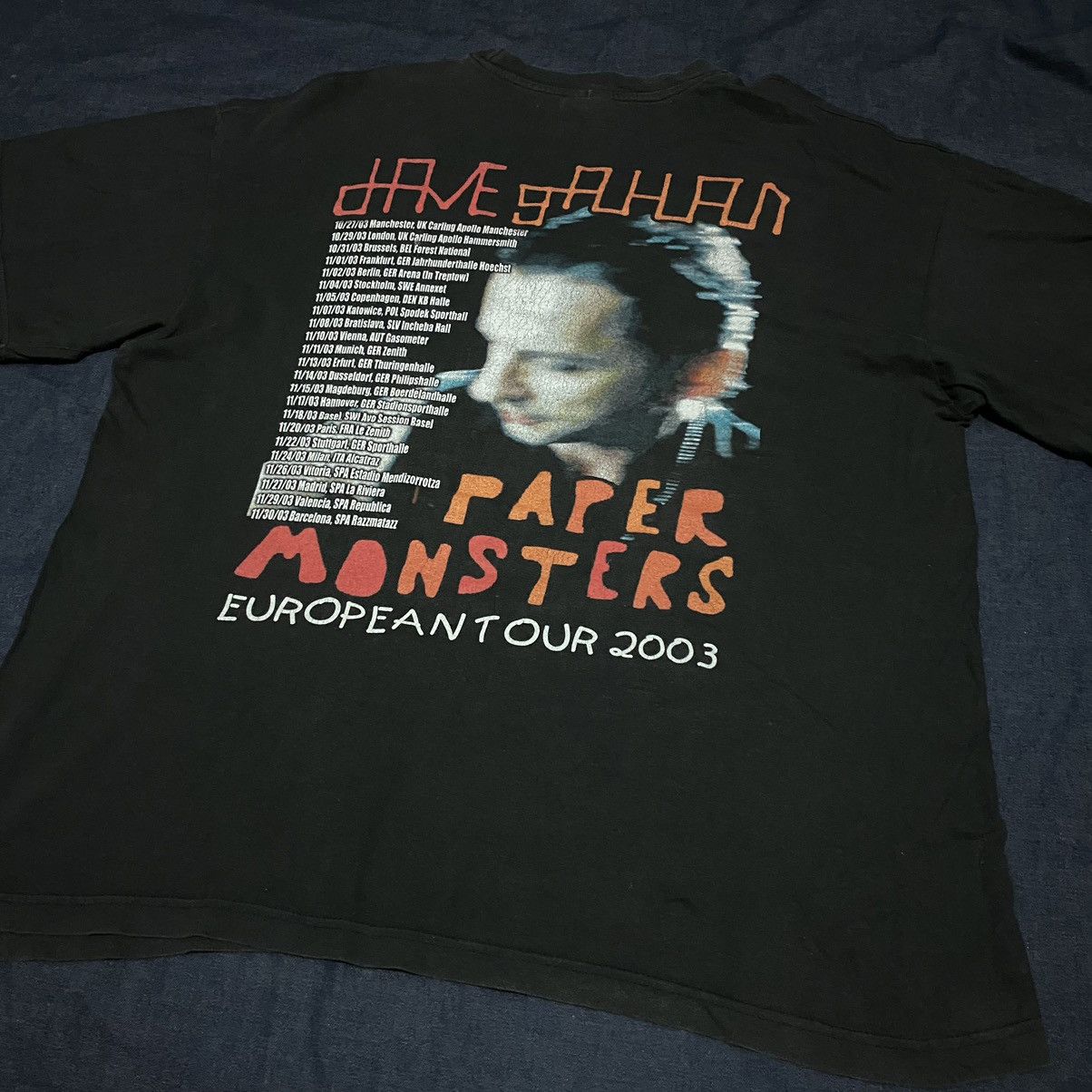 Band Tees VINTAGE Y2K DAVE GAHAN DEPECHE MODE T-SHIRT Size US XL / EU 56 / 4 - 8 Thumbnail