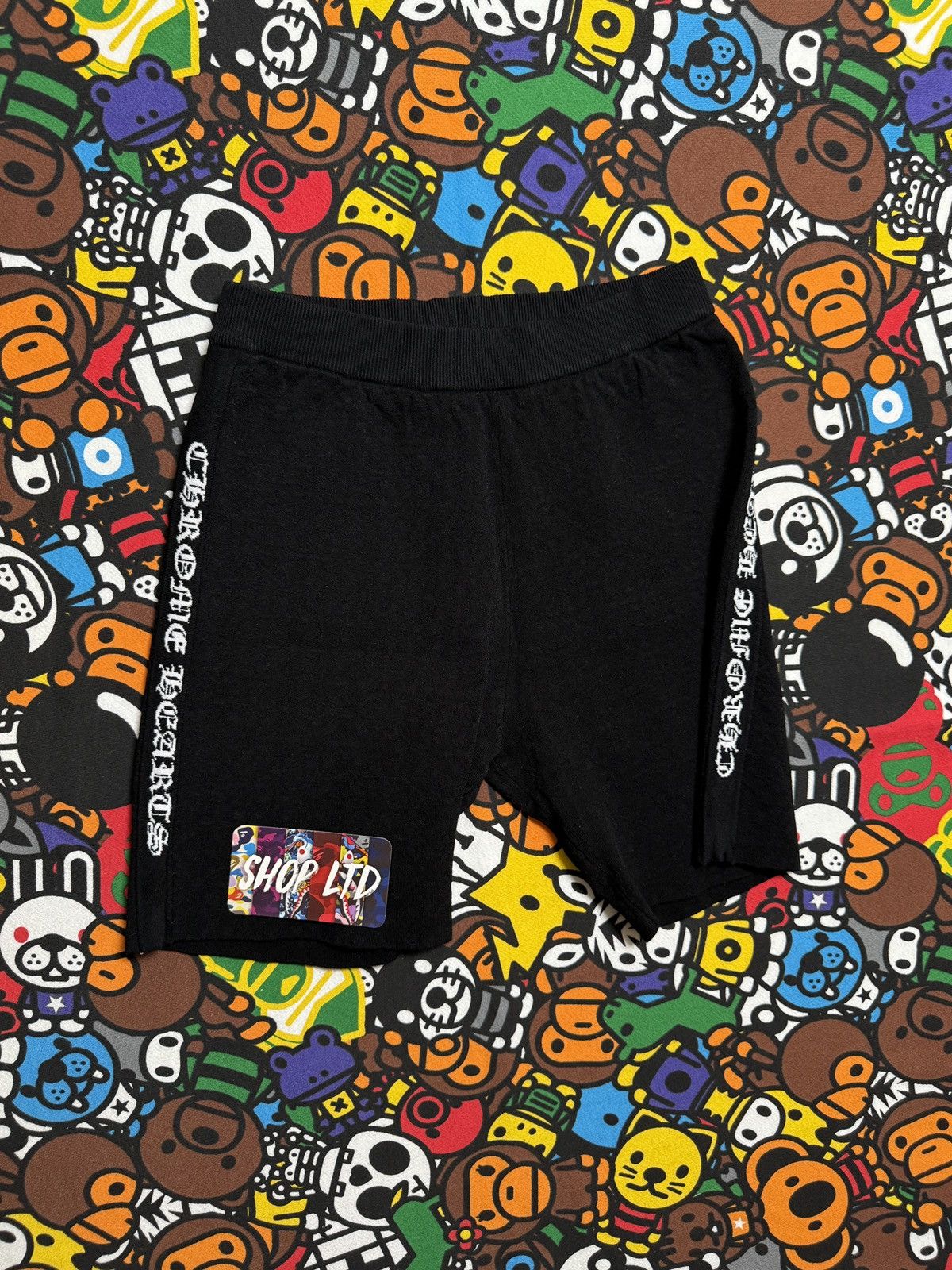 Chrome Hearts Chrome Hearts Women’s Black Suede Script Shorts Size 28" / US 6 / IT 42 - 2 Thumbnail
