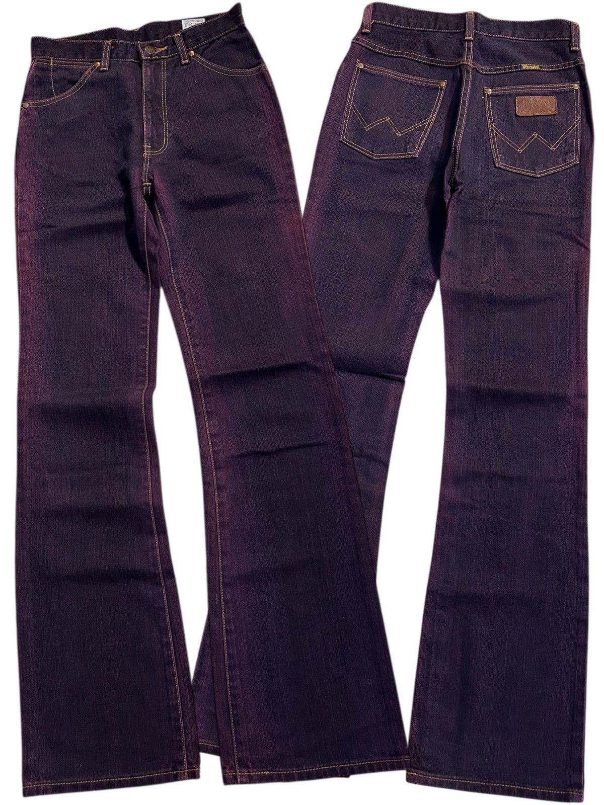 Kapital × Vintage × Wrangler FLARE WRANGLER VINTAGE JAPANESE PUNK DENIM JEANS Size US 27 - 1 Thumbnail