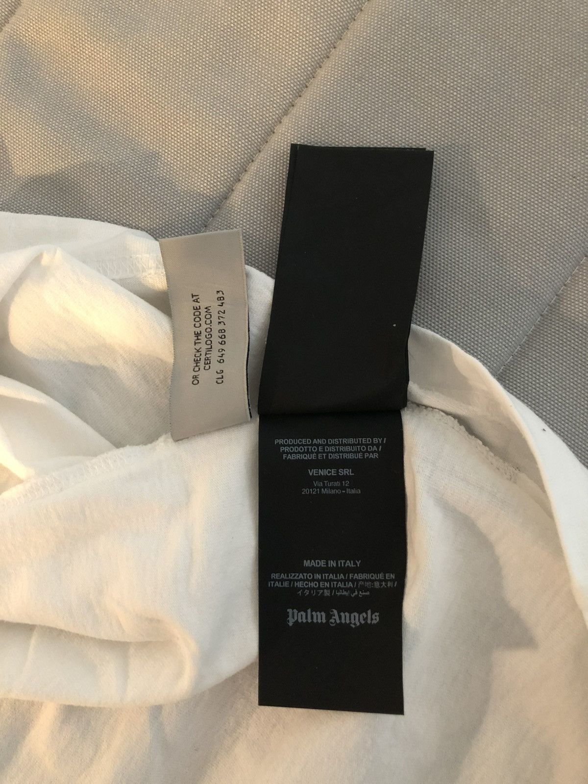 Palm Angels Palm Angels Miami Logo Loose Tee Size US XL / EU 56 / 4 - 9 Thumbnail