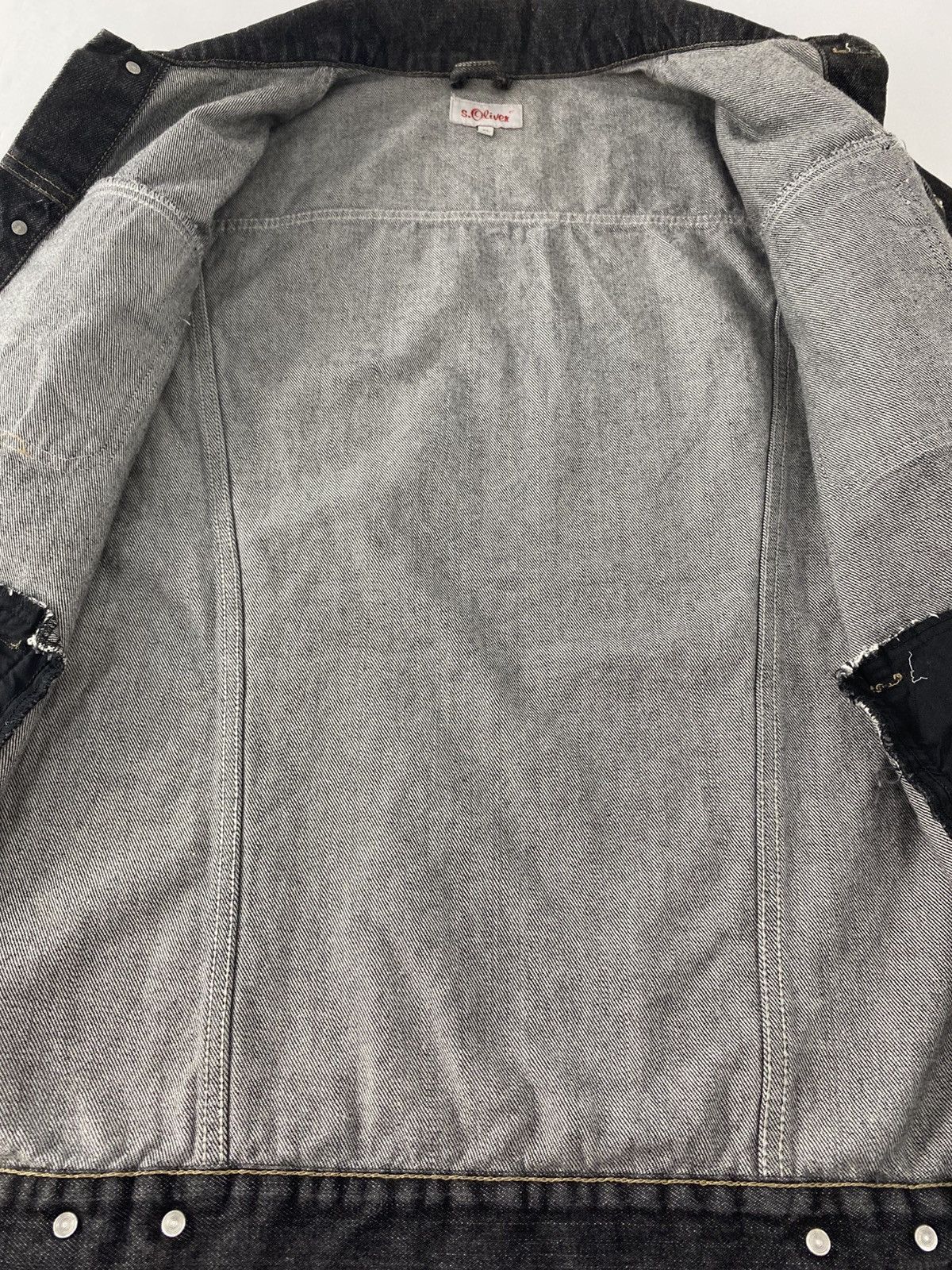 s.Oliver Hype S.Oliver Black Denim Jeans Trucker Jacket Size US XL / EU 56 / 4 - 7 Thumbnail