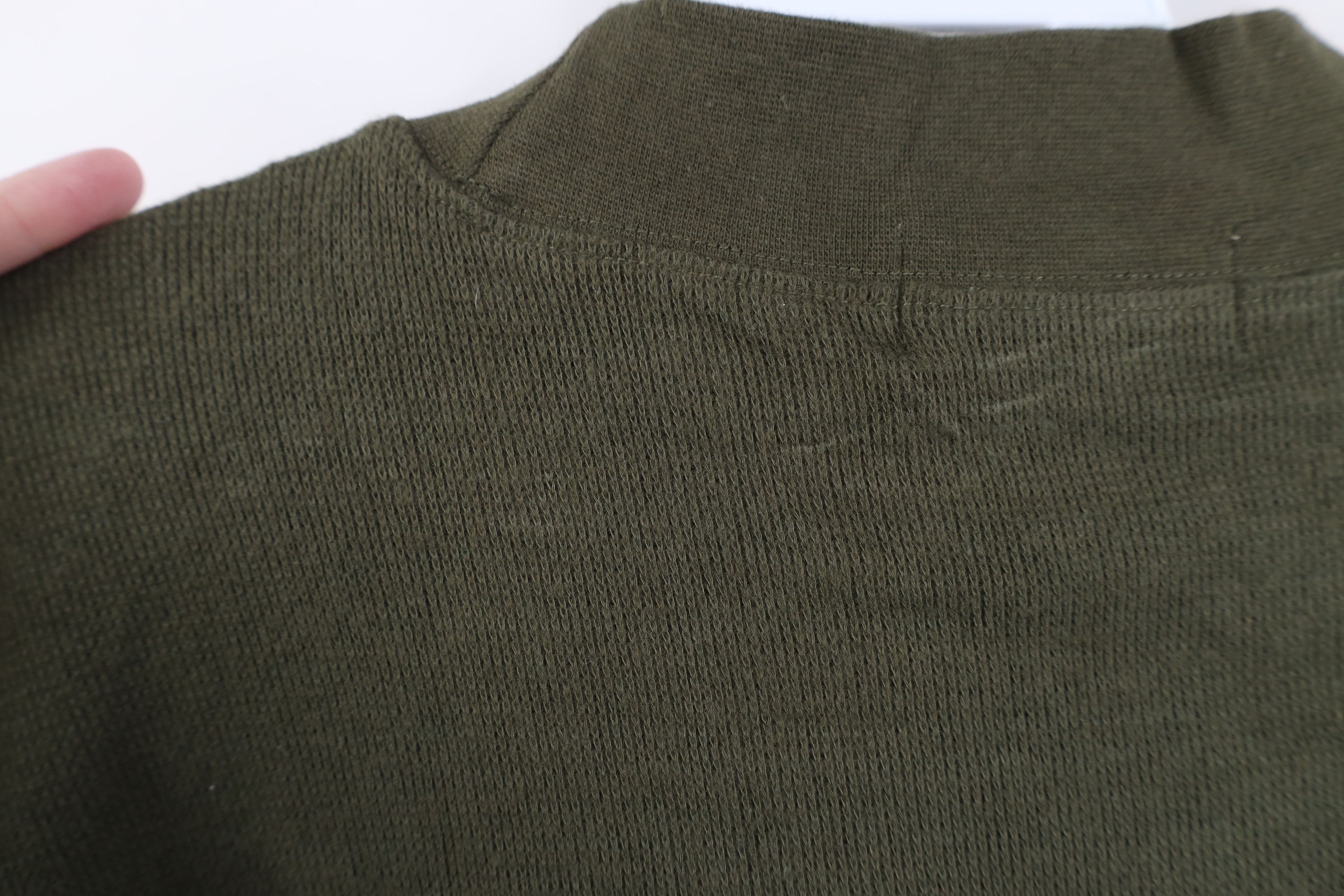 Vintage Deadstock Vintage 90s Streetwear Knit Mock Neck T-Shirt Size US M / EU 48-50 / 2 - 9 Thumbnail