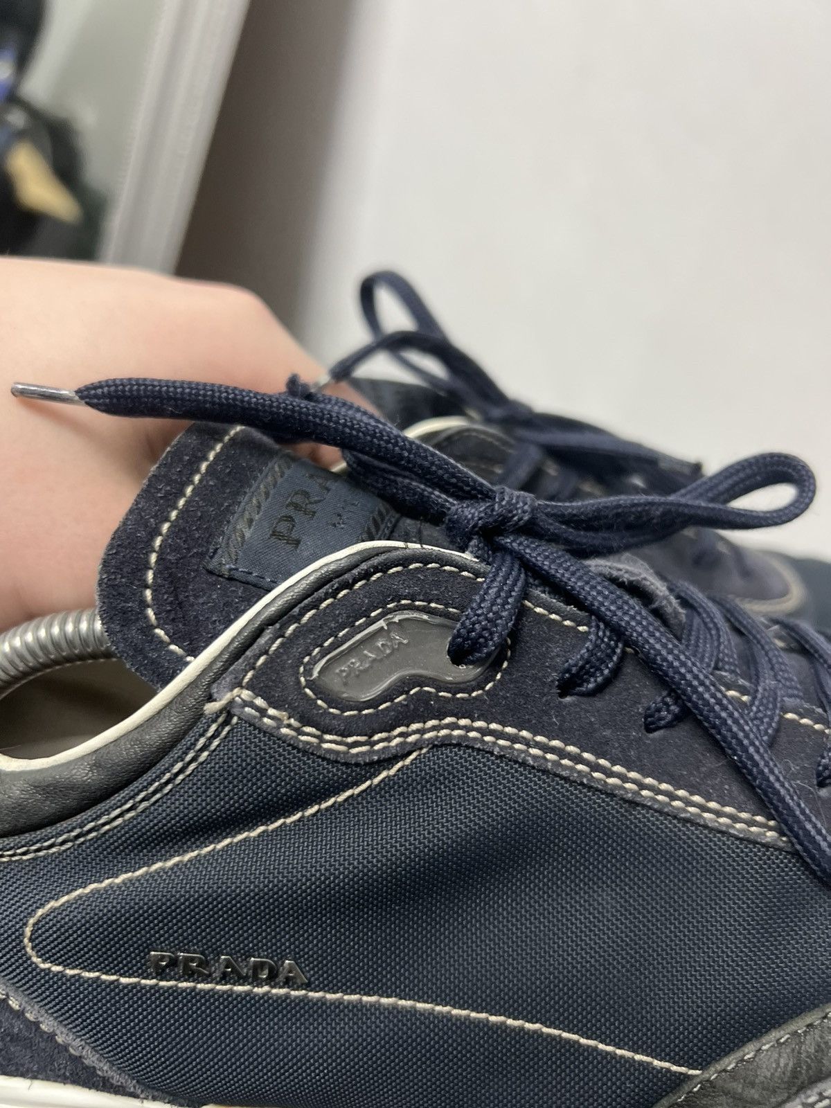Prada Vintage Prada Blue American Cup Luxury Sneakers Size US 9 / EU 42 - 13 Thumbnail
