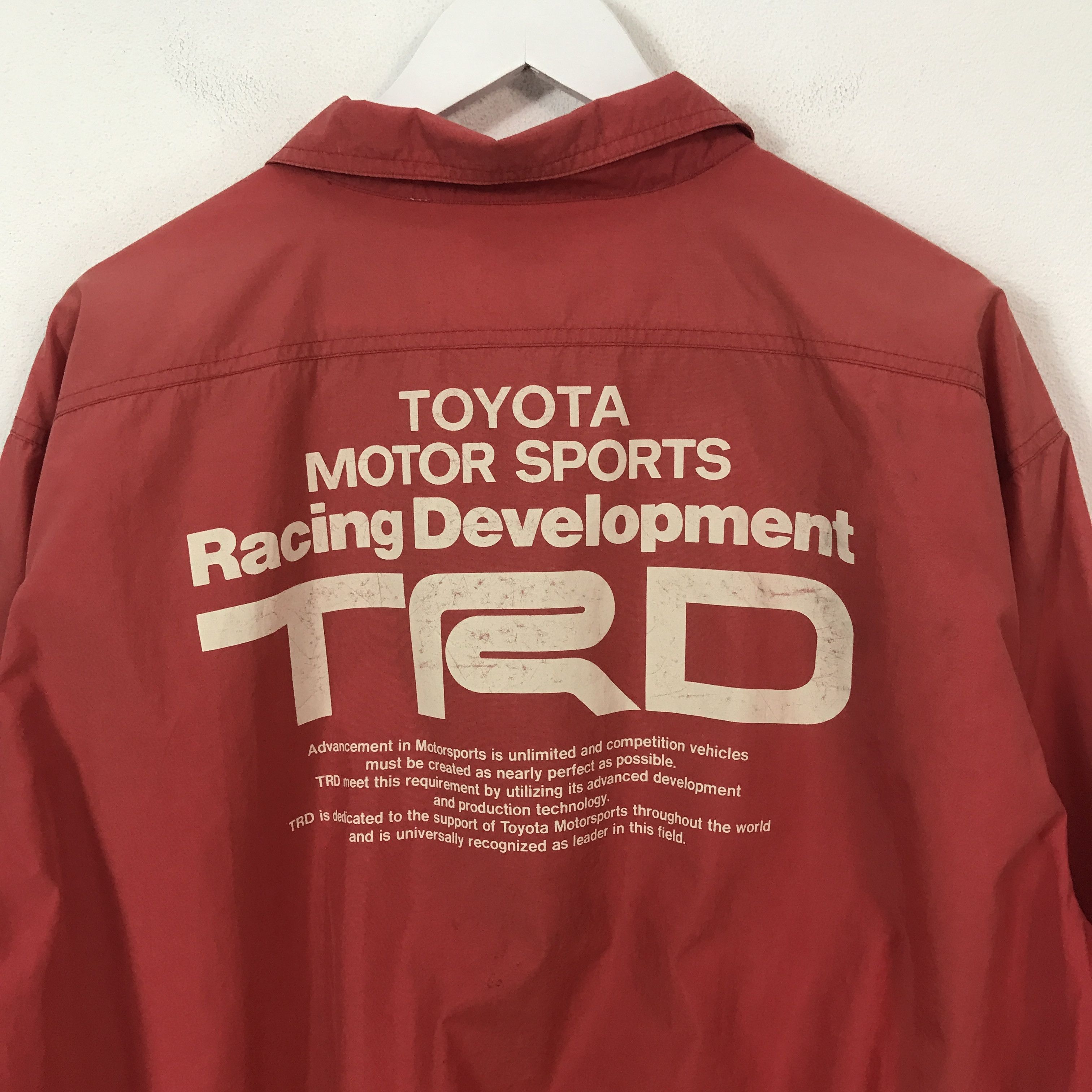 Japanese Brand Vtg 90s Toyota TRD Motorsport Racing jacket K69B14 Size US L / EU 52-54 / 3 - 2 Thumbnail
