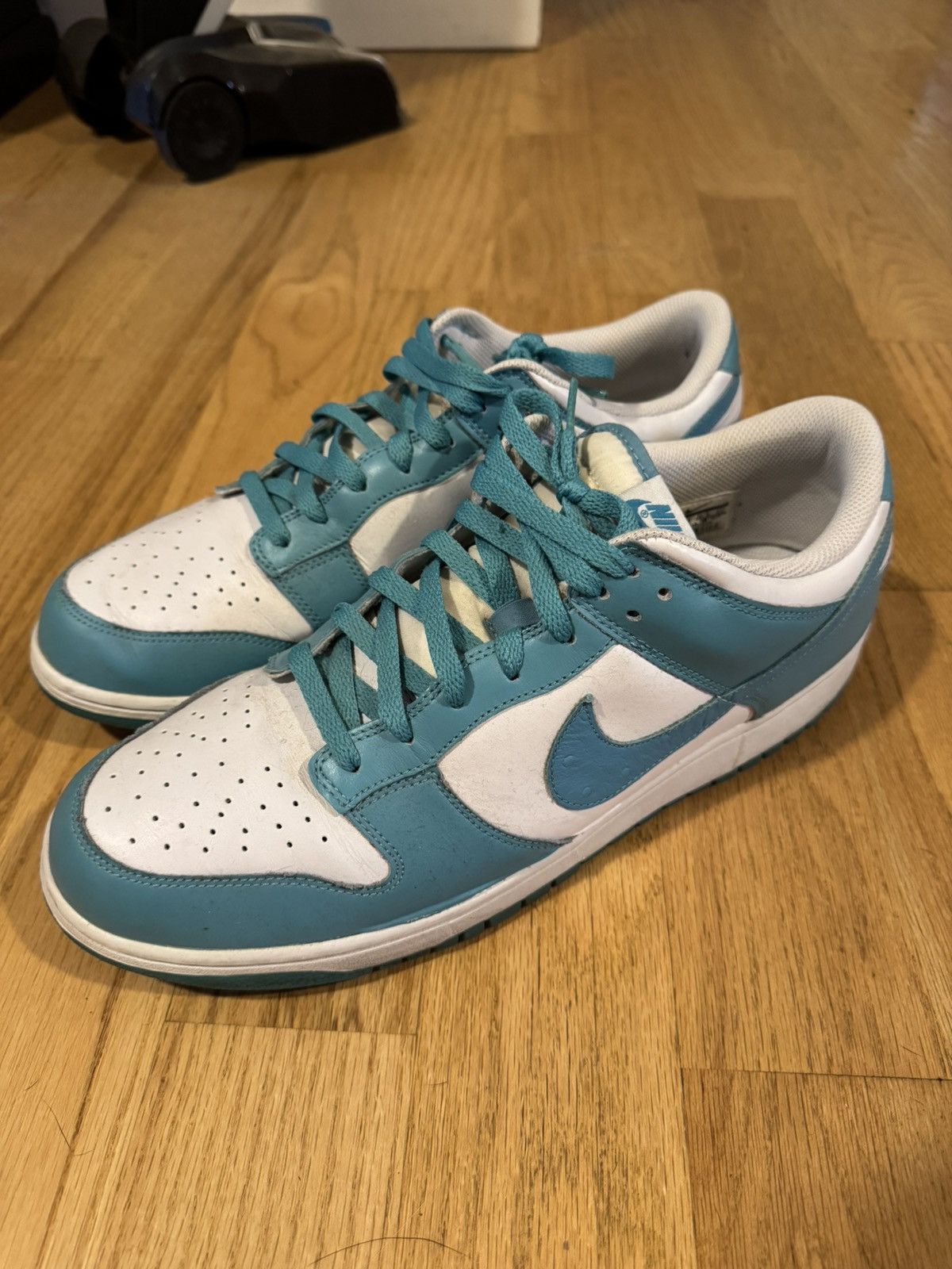 Nike Vintage 2010 Nike Dunk Low Mineral Blue “Ostrich Pack” Size US 14 / EU 47 - 2 Thumbnail